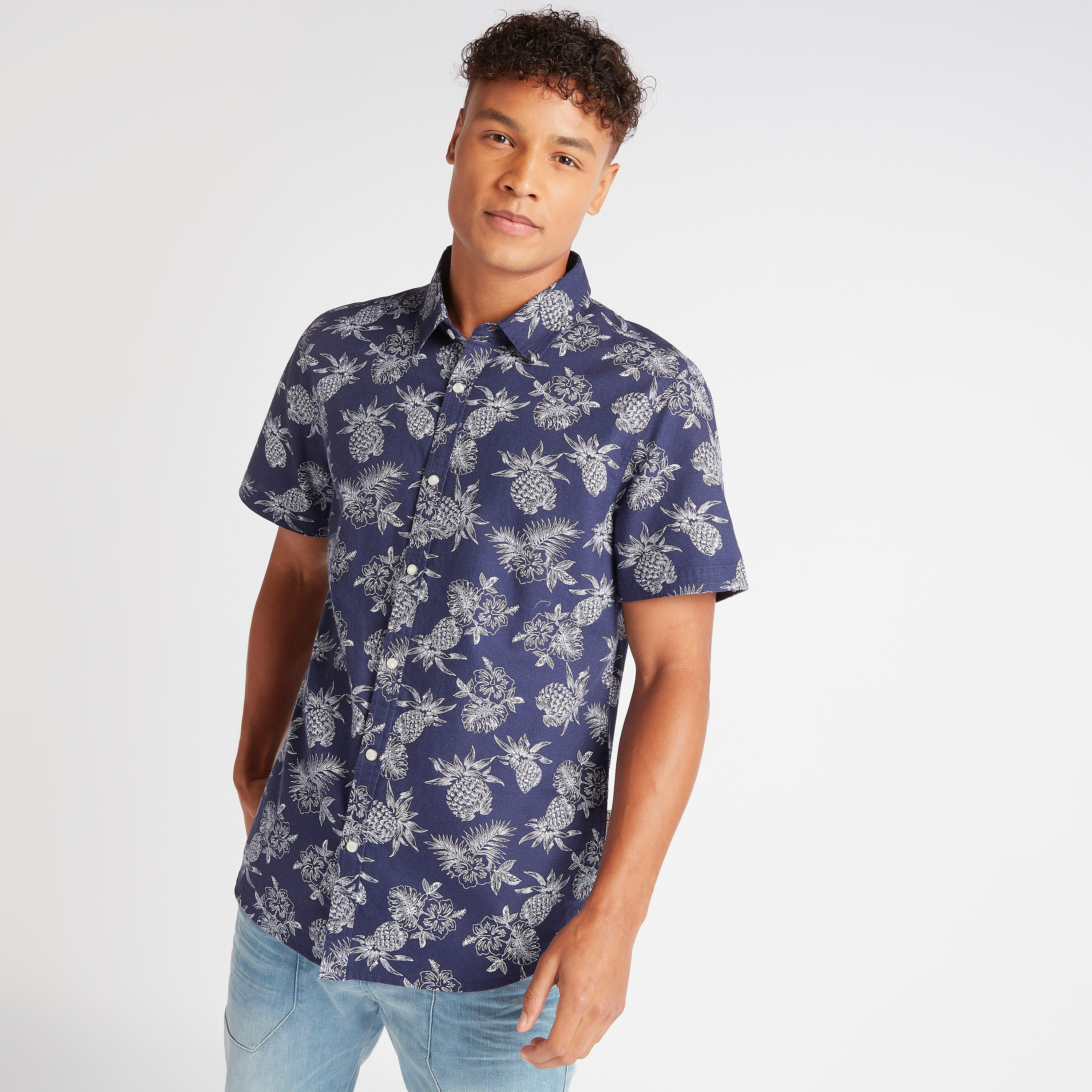 قميص بأكمام قصيرة من لي كوبر-men-clothing-shirts-image-5