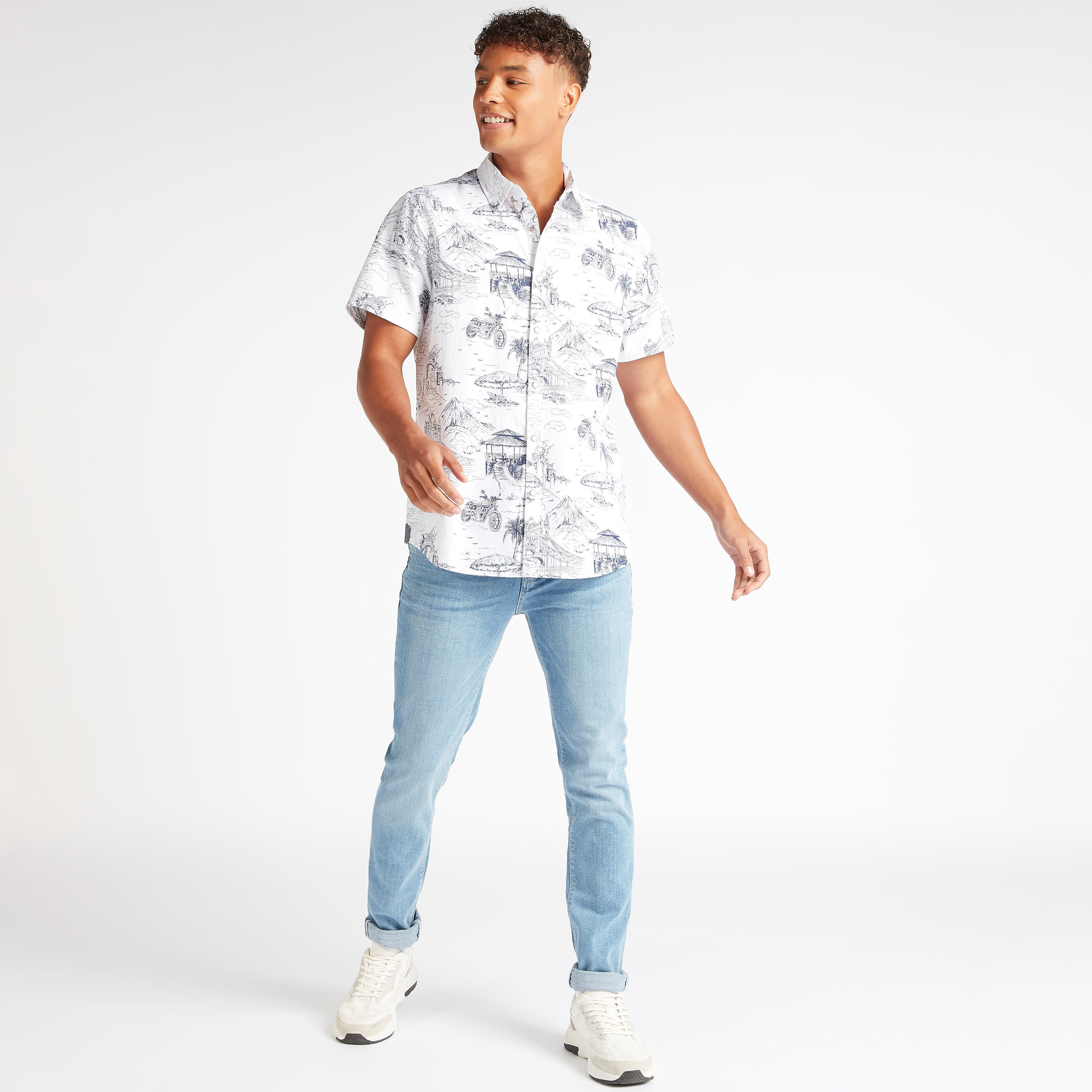 قميص بأكمام قصيرة من لي كوبر-men-clothing-shirts-image-2