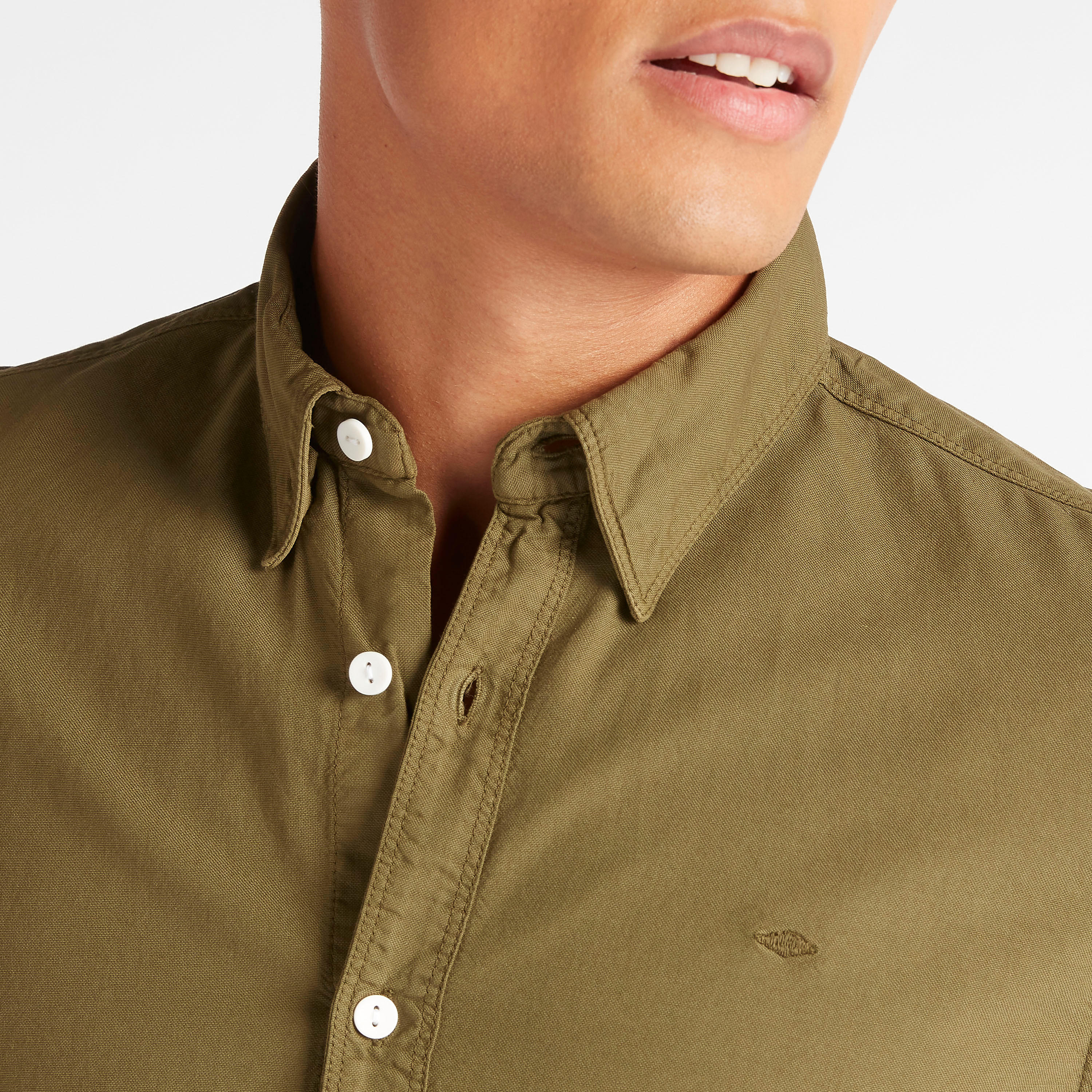 قميص سادة بأكمام طويلة من لي كوبر-men-clothing-shirts-image-1