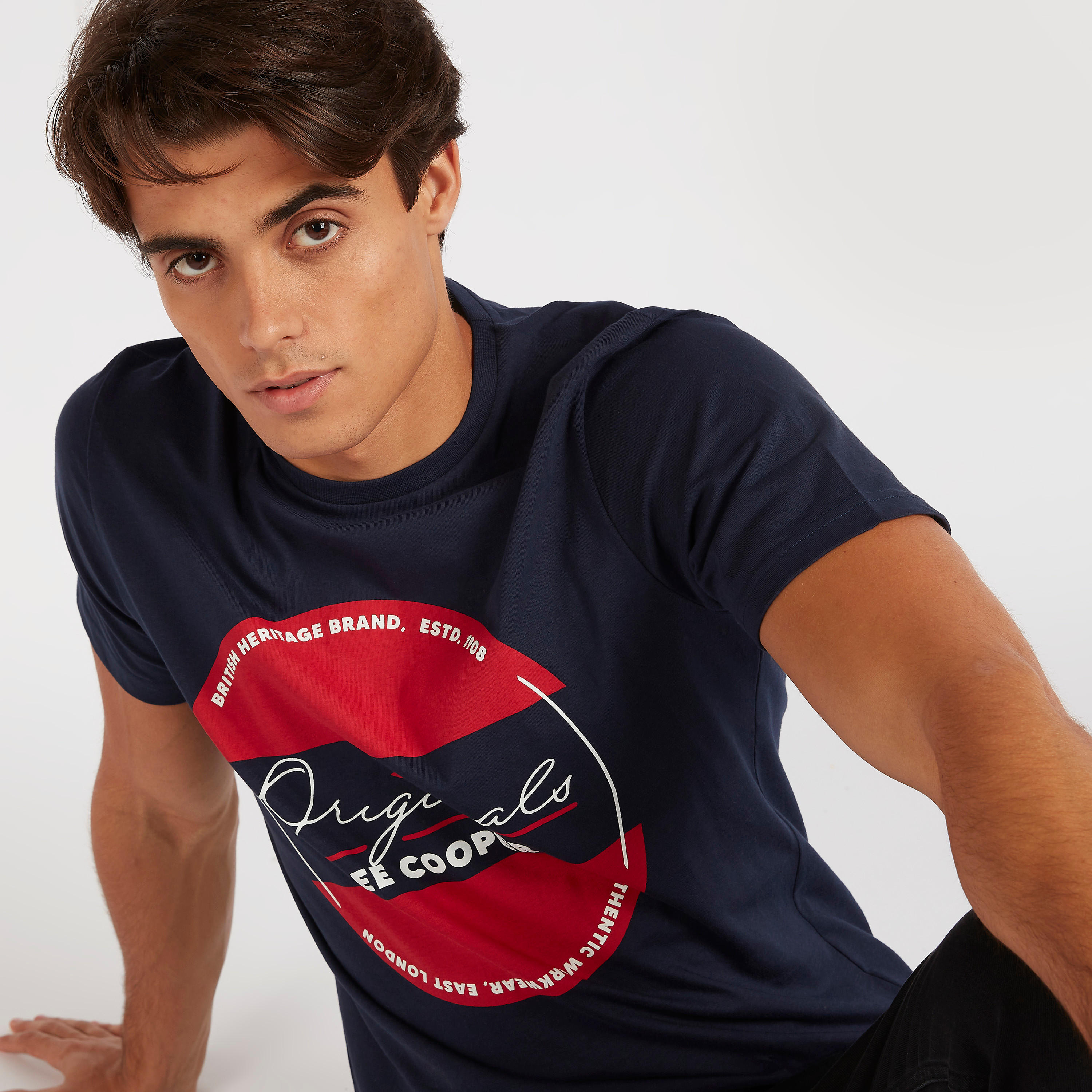 Lee Cooper Printed Crew Neck T-shirt with Short Sleeves-men-clothing-tshirtsandpolos-tshirts-image-6