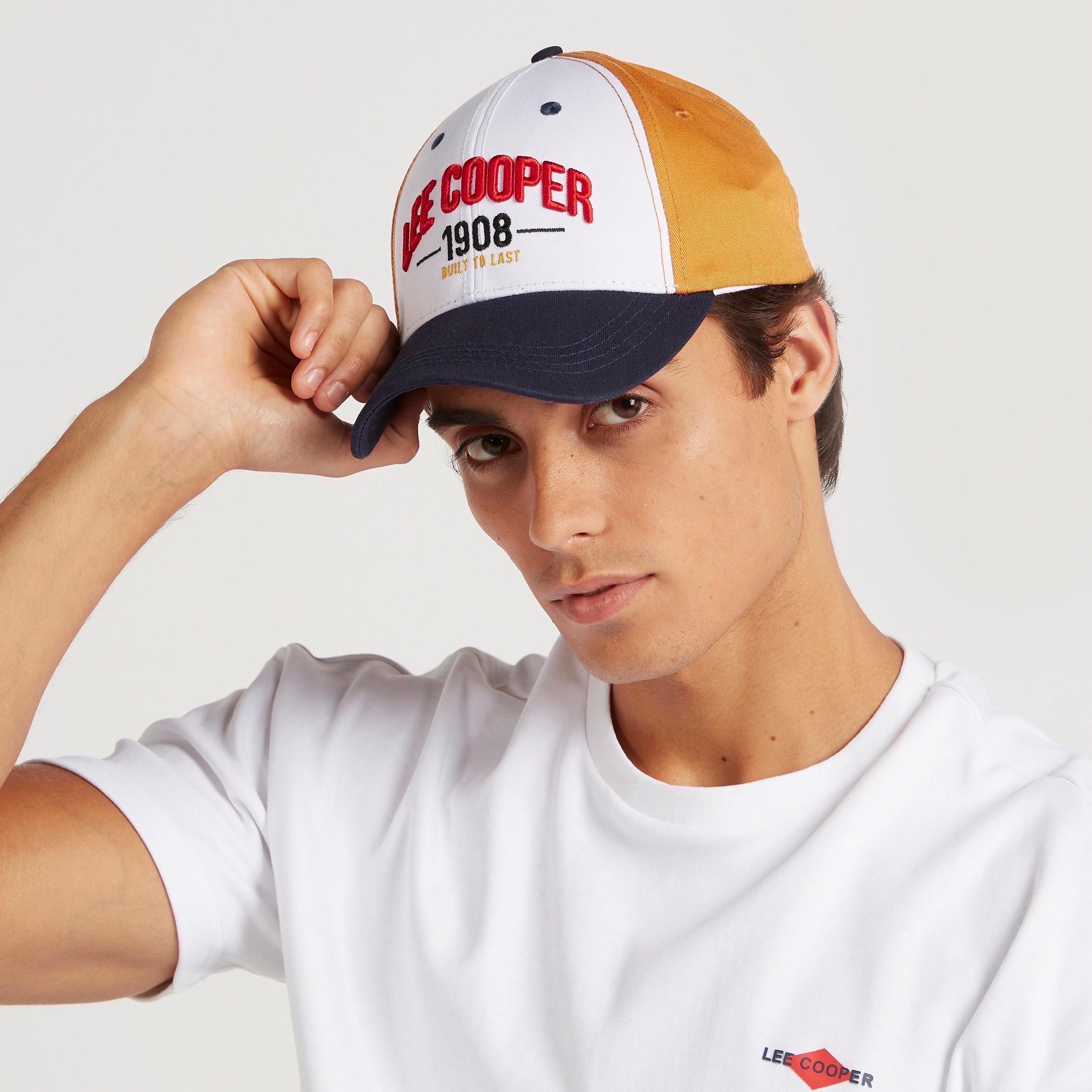 Lee Cooper Embroidered Cap with Buckle Strap Closure-men-caps-image-2