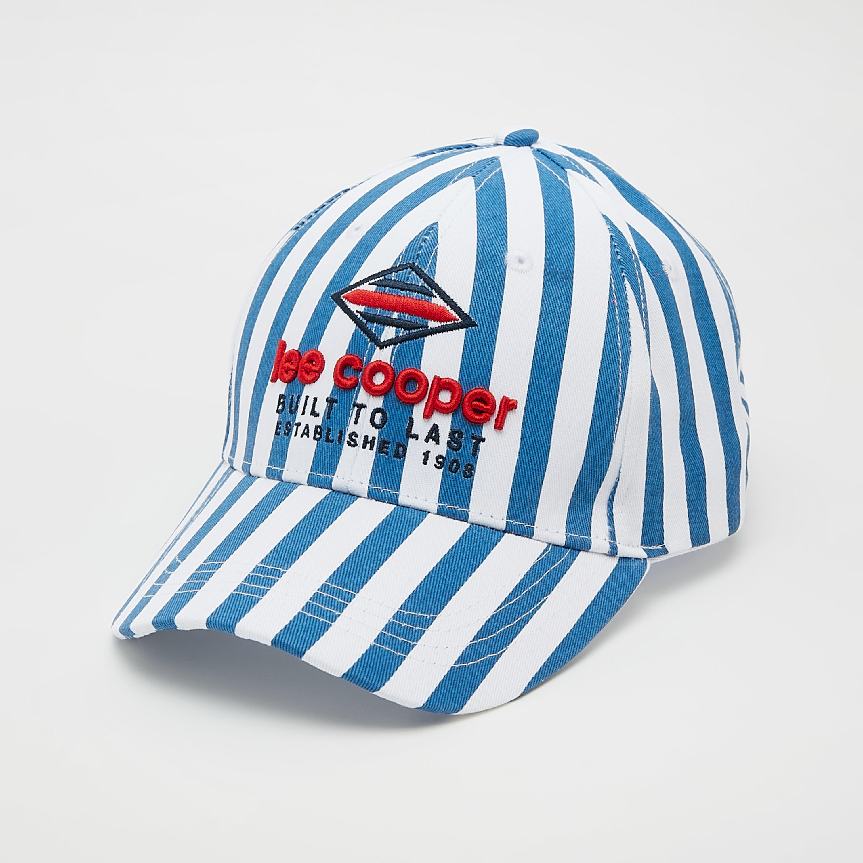 كاب مطرّزة بطبعات مقلّمة وحزام بإبزيم إغلاق من لي كوبر-men-caps-image-5