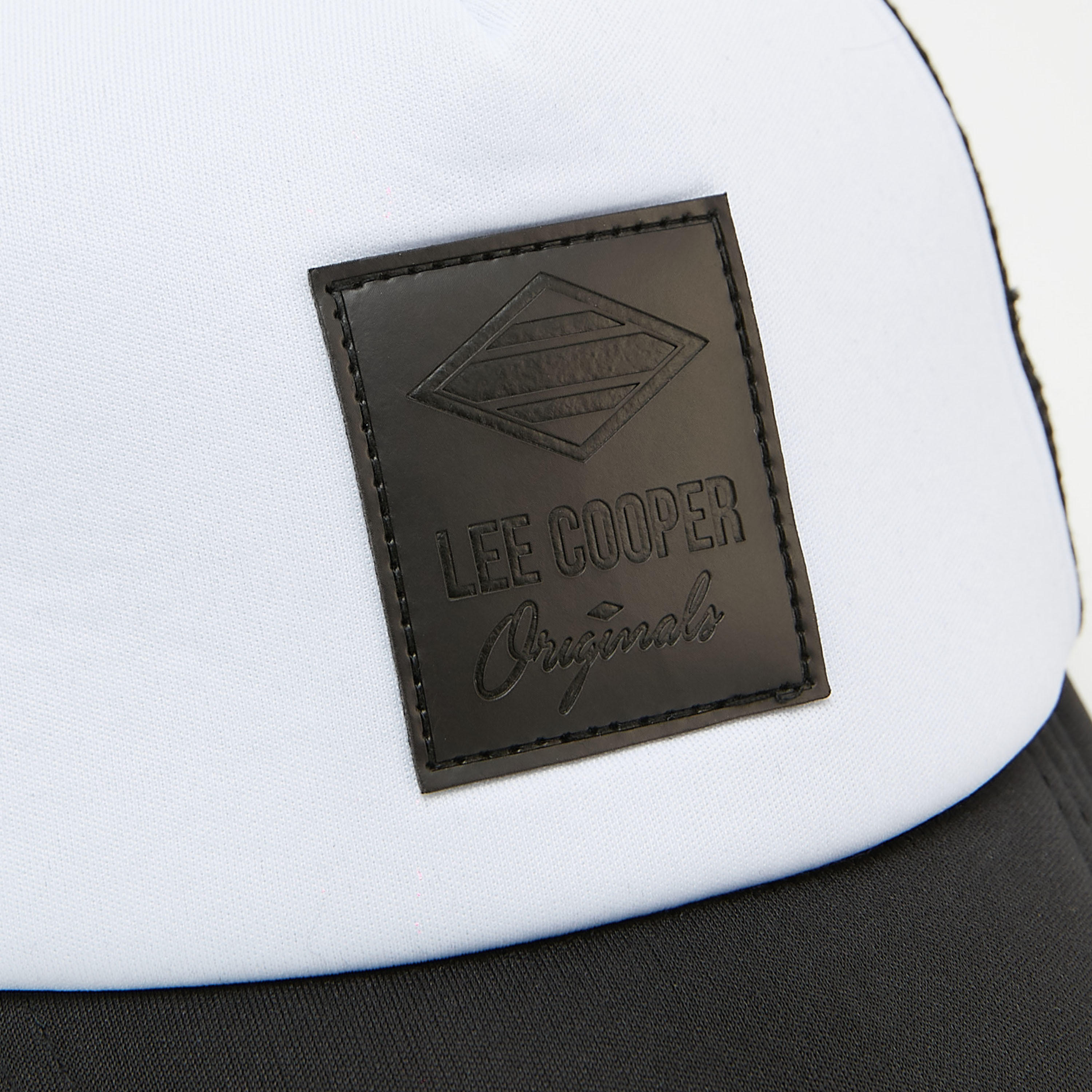 Lee Cooper Snap Back Closure Cap with Mesh and Applique Detail-men-caps-image-3