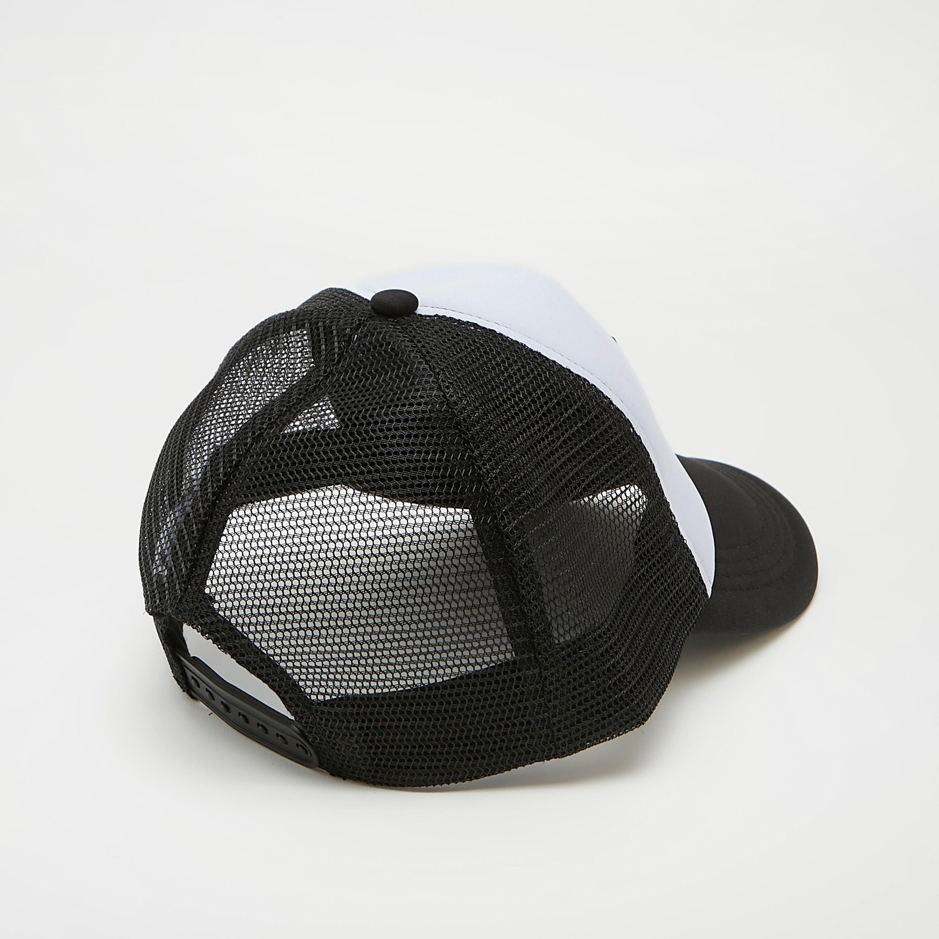 Lee Cooper Snap Back Closure Cap with Mesh and Applique Detail-men-caps-image-5