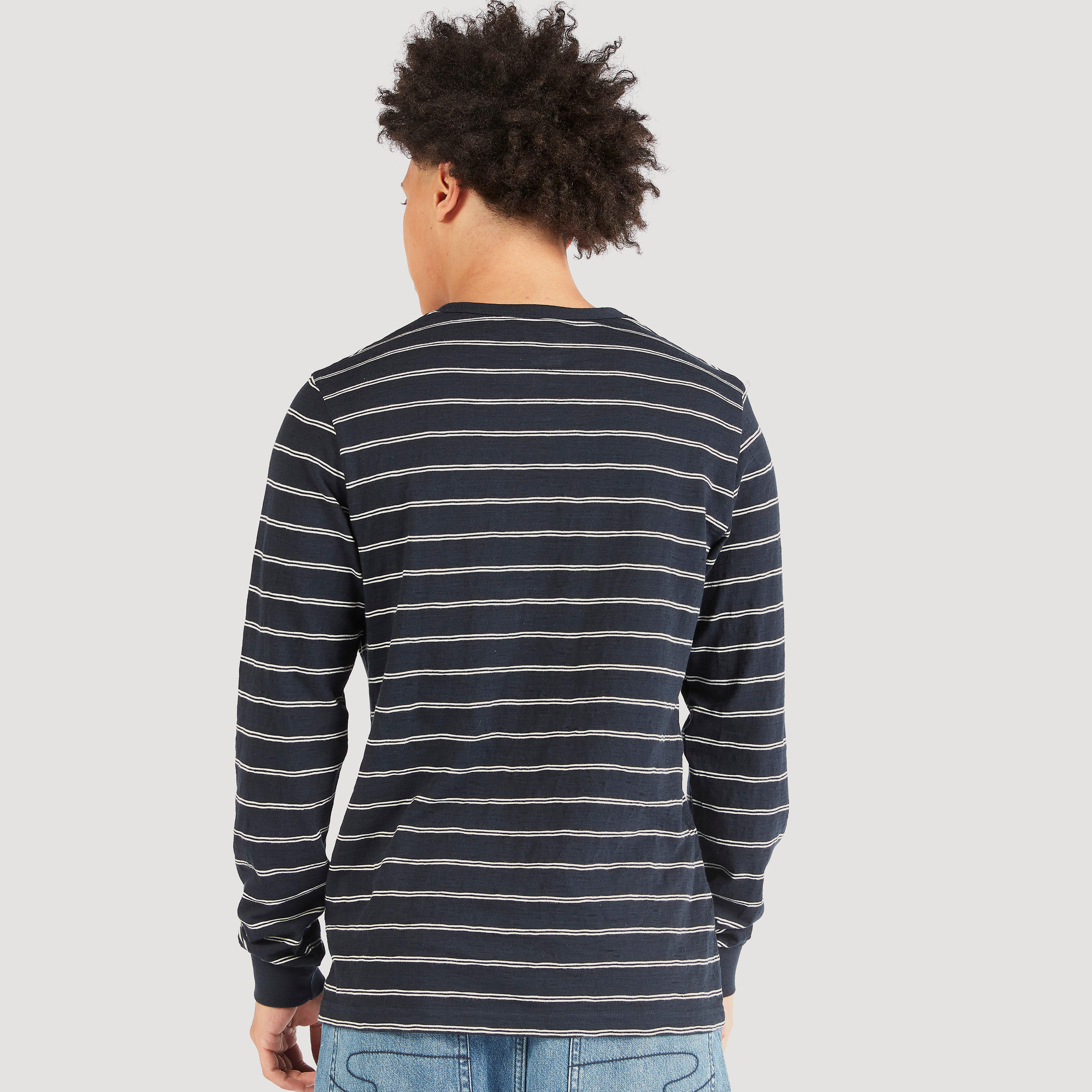تيشيرت مقلّم بياقة هينلي وأكمام طويلة من لي كوبر-men-clothing-tshirtsandpolos-tshirts-image-4