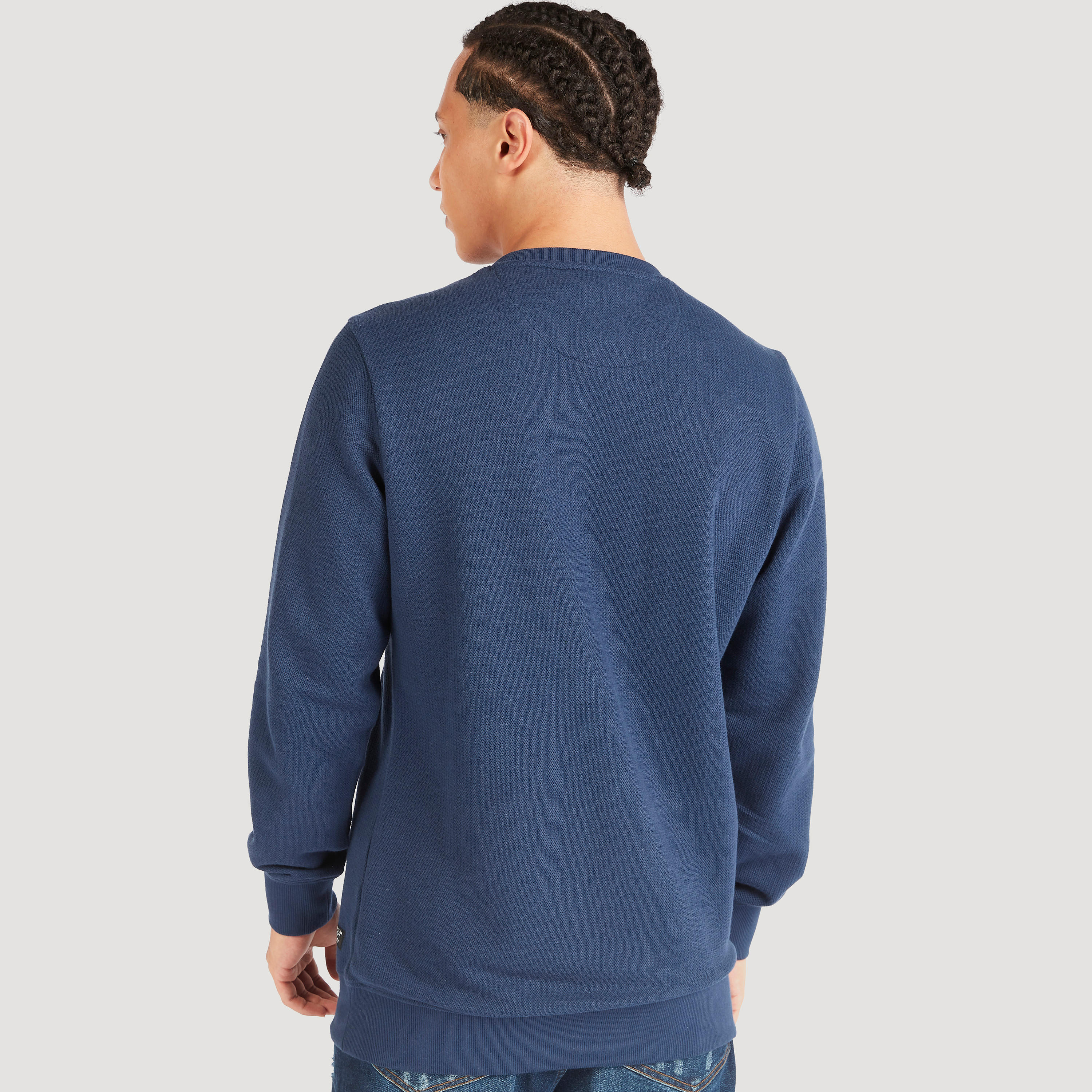 Lee Cooper Printed Crew Neck Sweatshirt with Long Sleeves-men-winterwear-hoodiesandsweatshirts-image-3