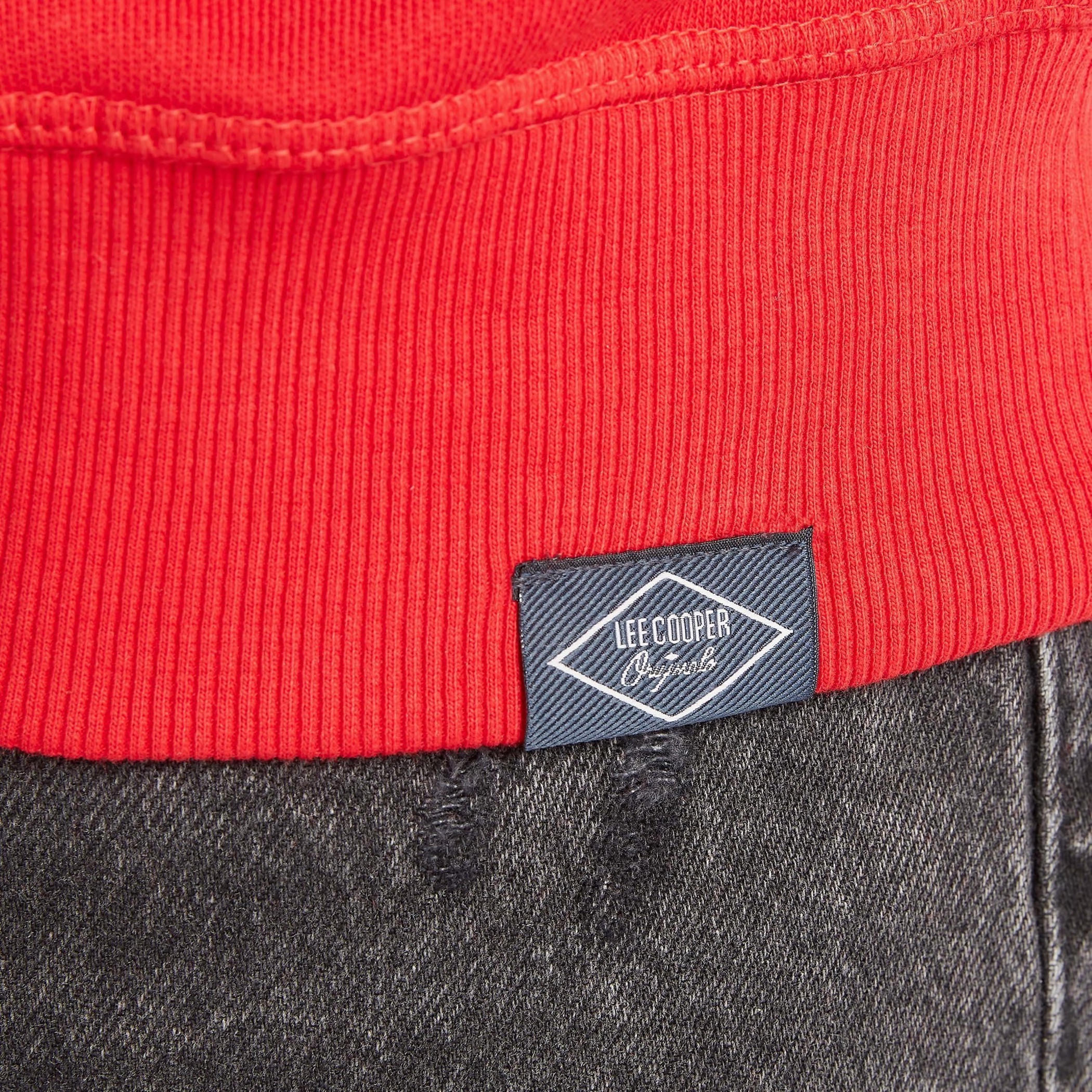 Lee Cooper Printed Crew Neck Sweatshirt with Long Sleeves-men-winterwear-hoodiesandsweatshirts-image-6