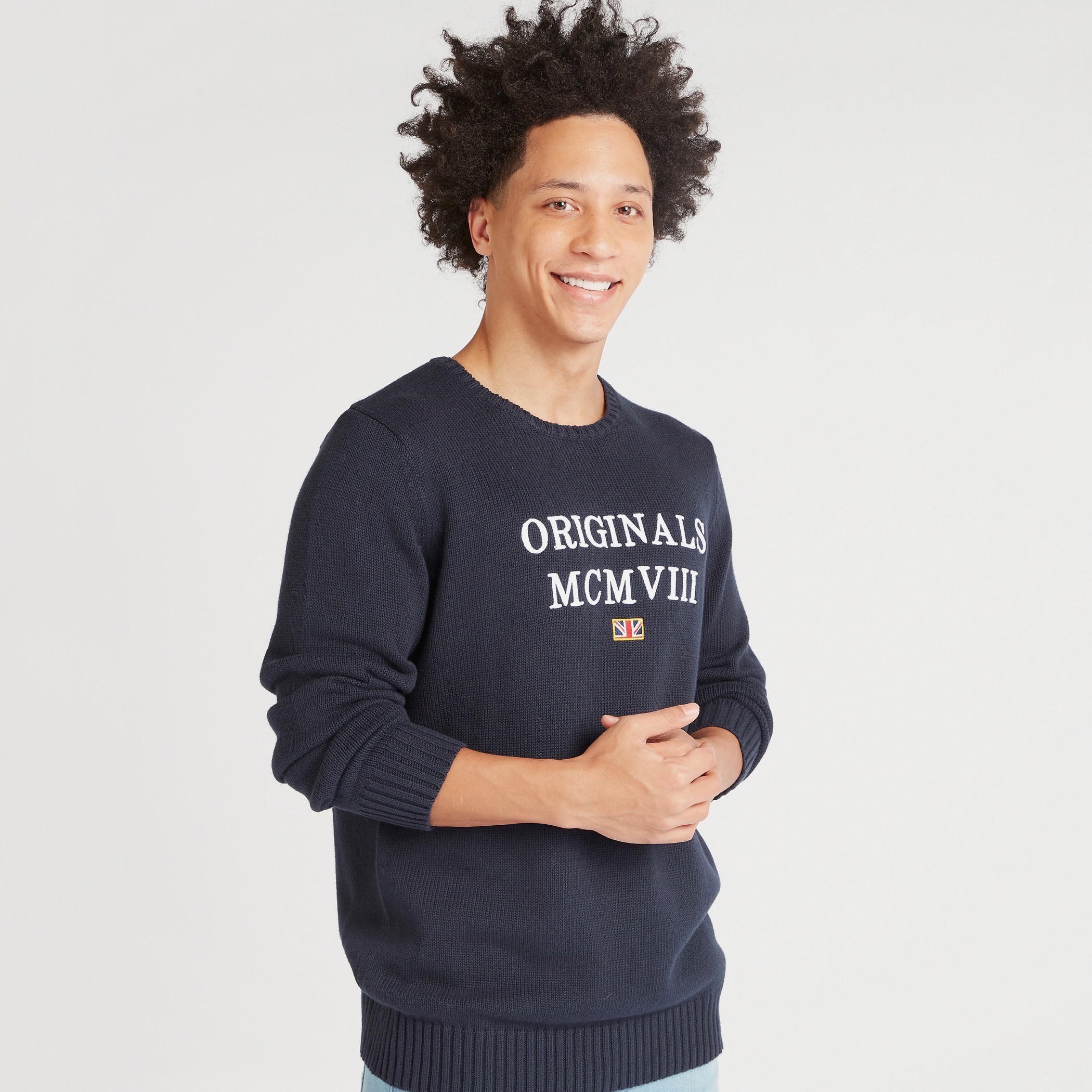 سويت شيرت بياقة ضيّقة وأكمام طويلة وطبعات من لي كوبر-men-winterwear-hoodiesandsweatshirts-image-5