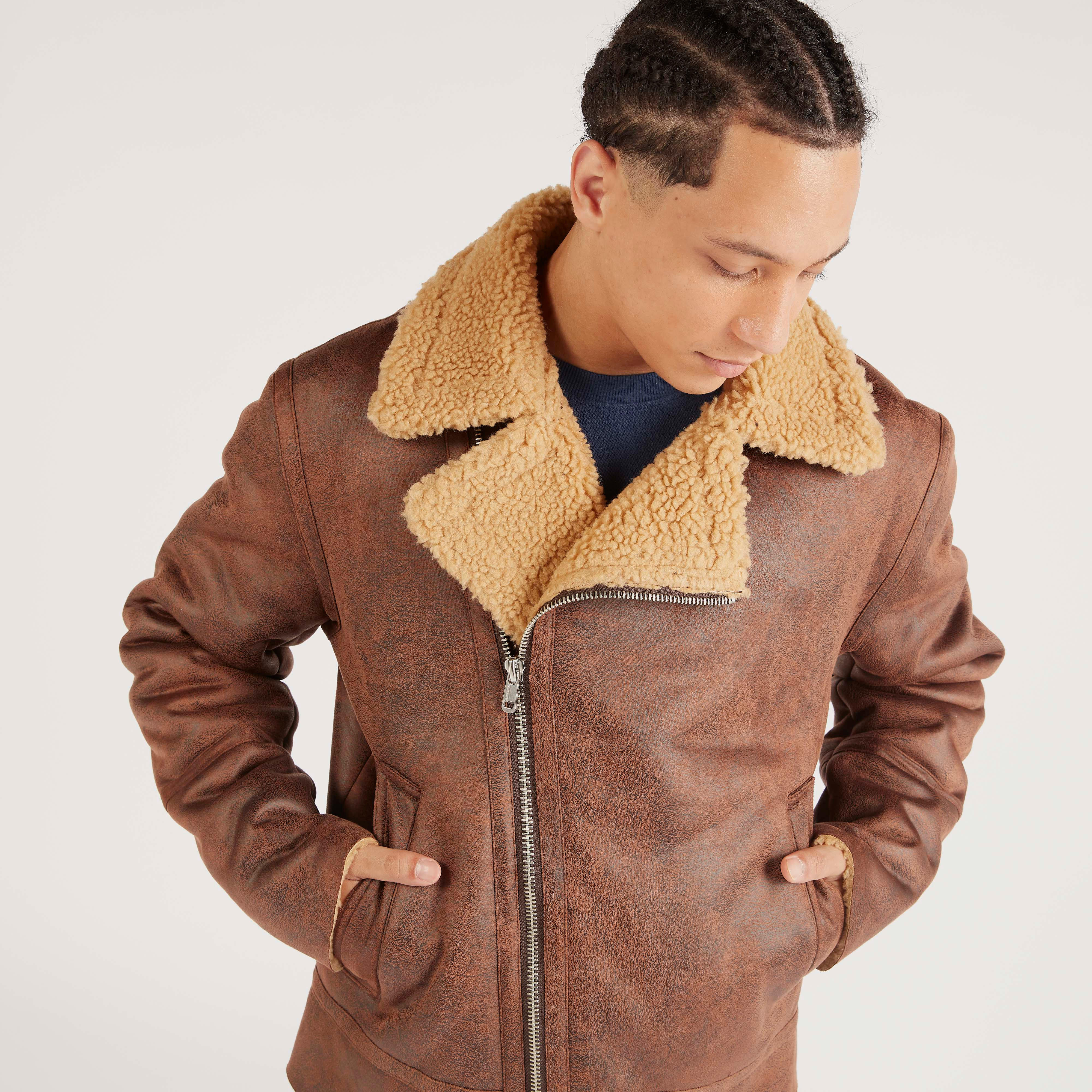 Lee Cooper Zip Through Jacket with Long Sleeves and Pockets-men-clothing-jacketsandblazers-jackets-image-5