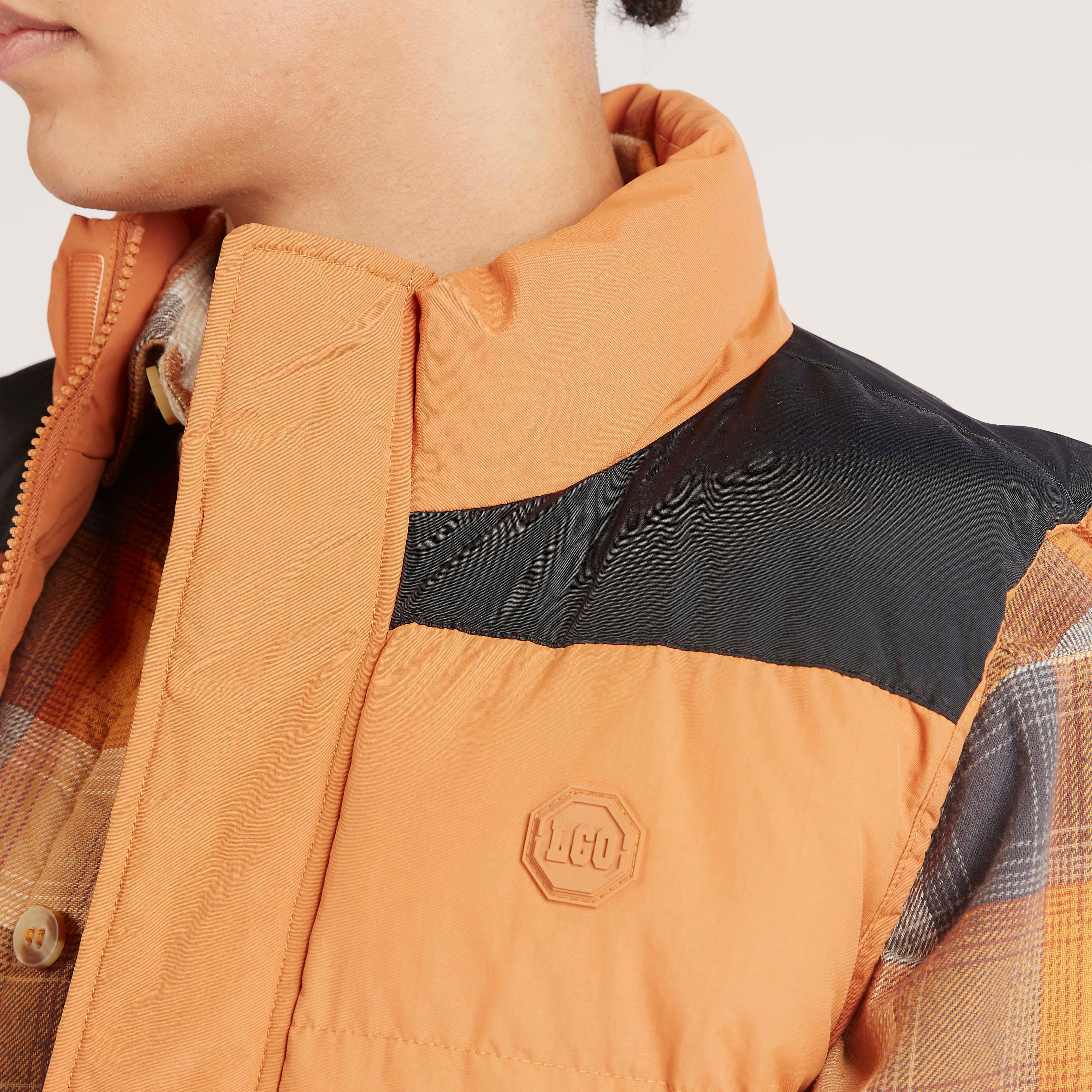 جاكيت جيليه سادة بدون أكمام بسحاب إغلاق من لي كوبر-men-clothing-jacketsandblazers-jackets-image-3