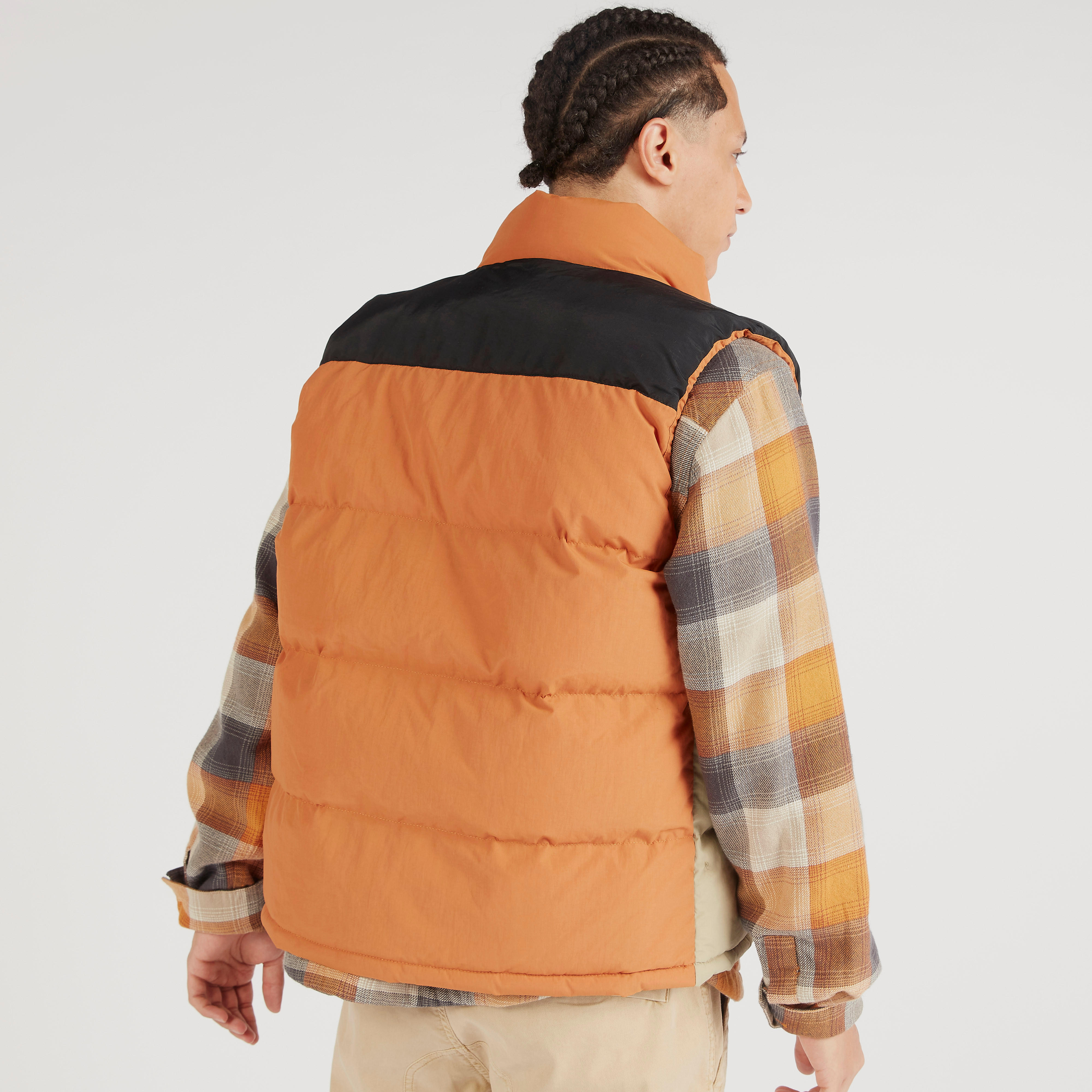 جاكيت جيليه سادة بدون أكمام بسحاب إغلاق من لي كوبر-men-clothing-jacketsandblazers-jackets-image-4