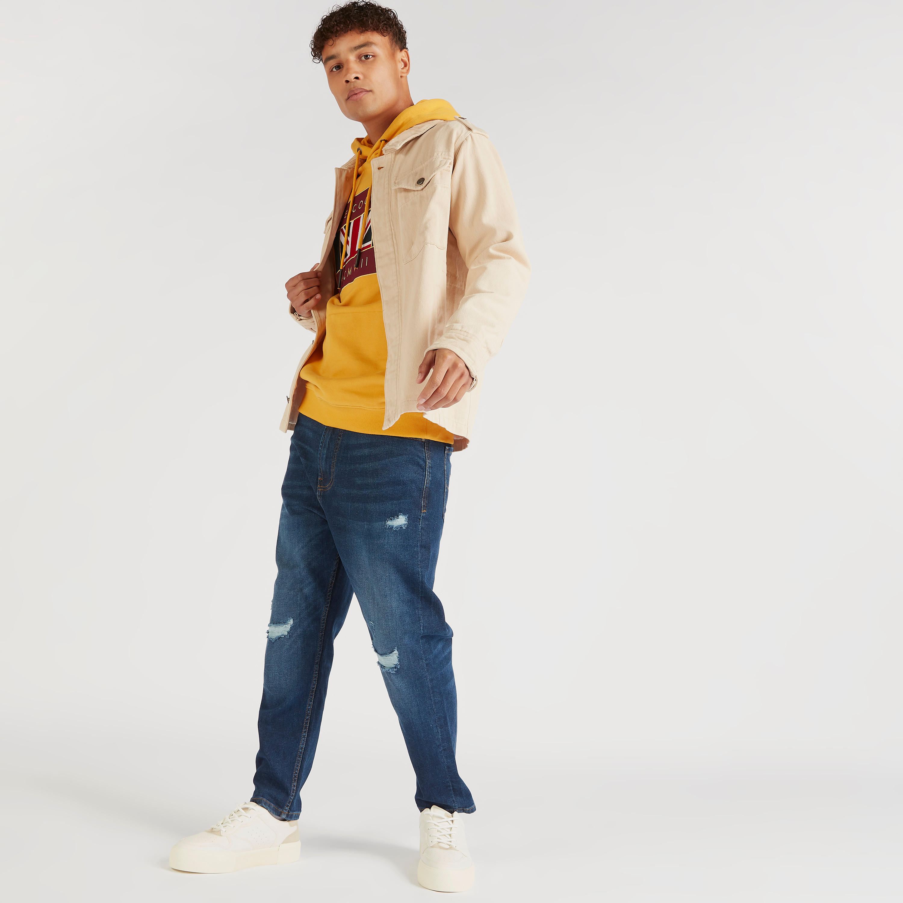جاكيت سادة بجيوب وزر إغلاق من لي كوبر-men-clothing-jacketsandblazers-jackets-image-3