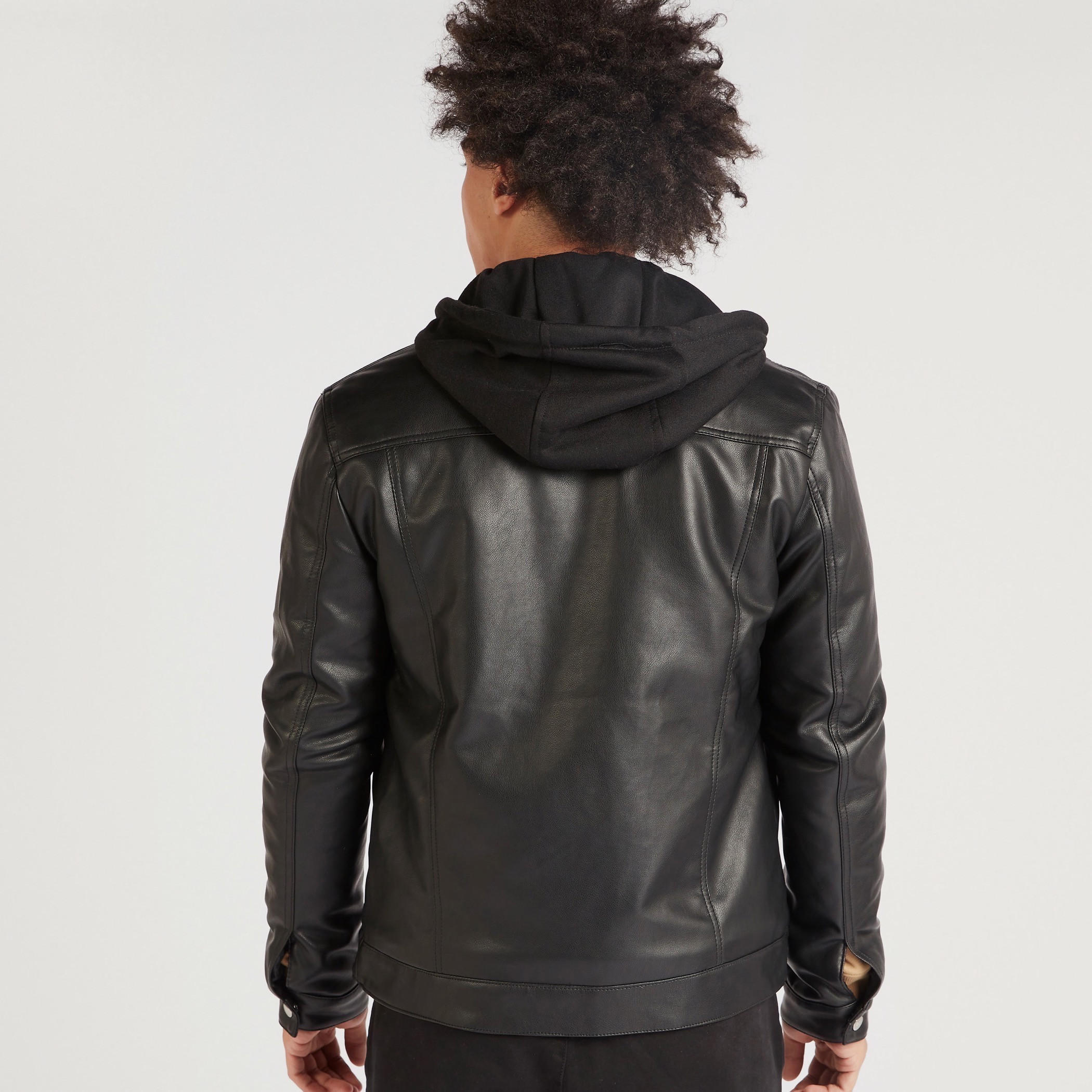 جاكيت سادة بسحّاب وأكمام طويلة وياقة بقبعة من لي كوبر-men-clothing-jacketsandblazers-jackets-image-3