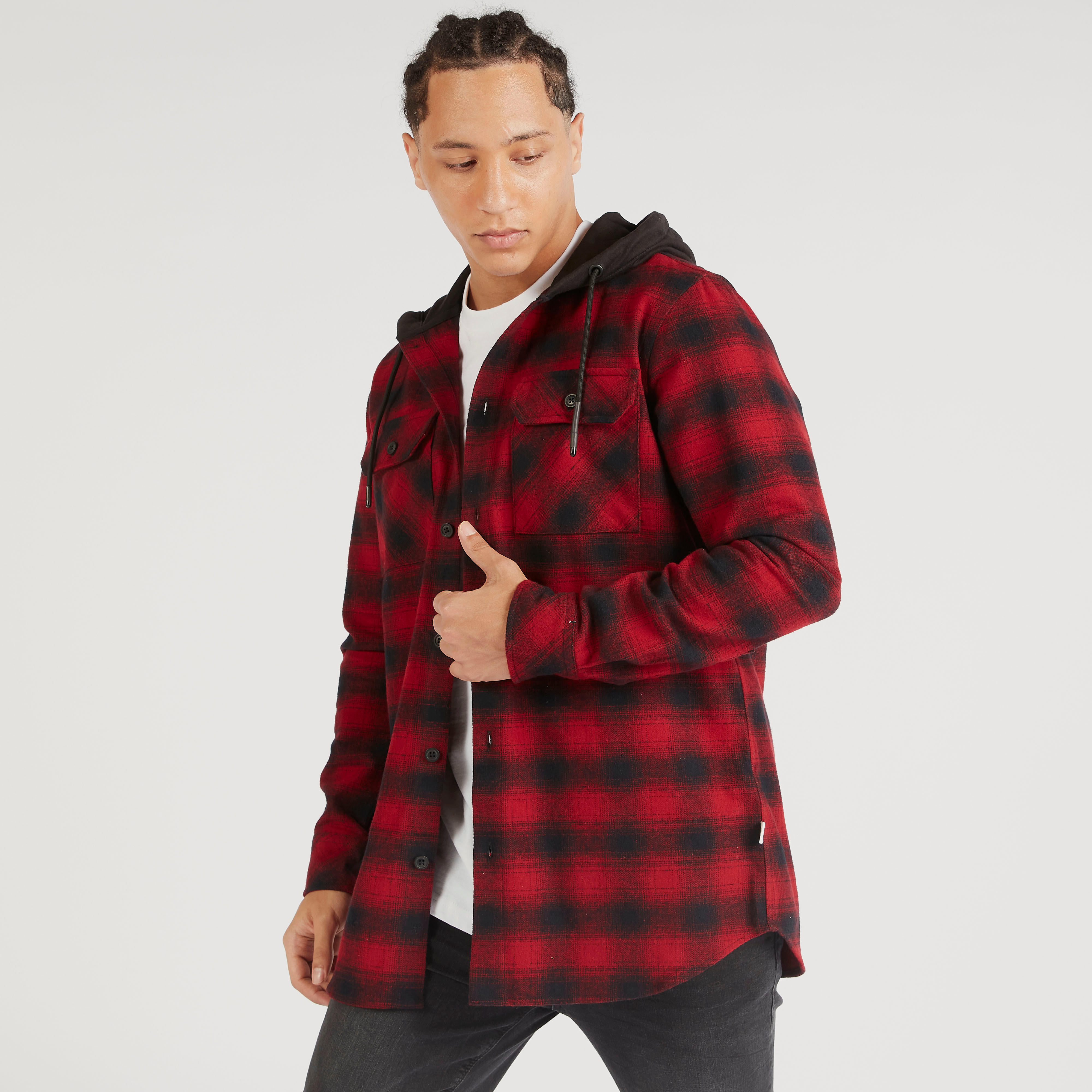قميص مستدام كاروهات بأكمام طويلة وجيب من بوسيني-men-clothing-shirts-image-1