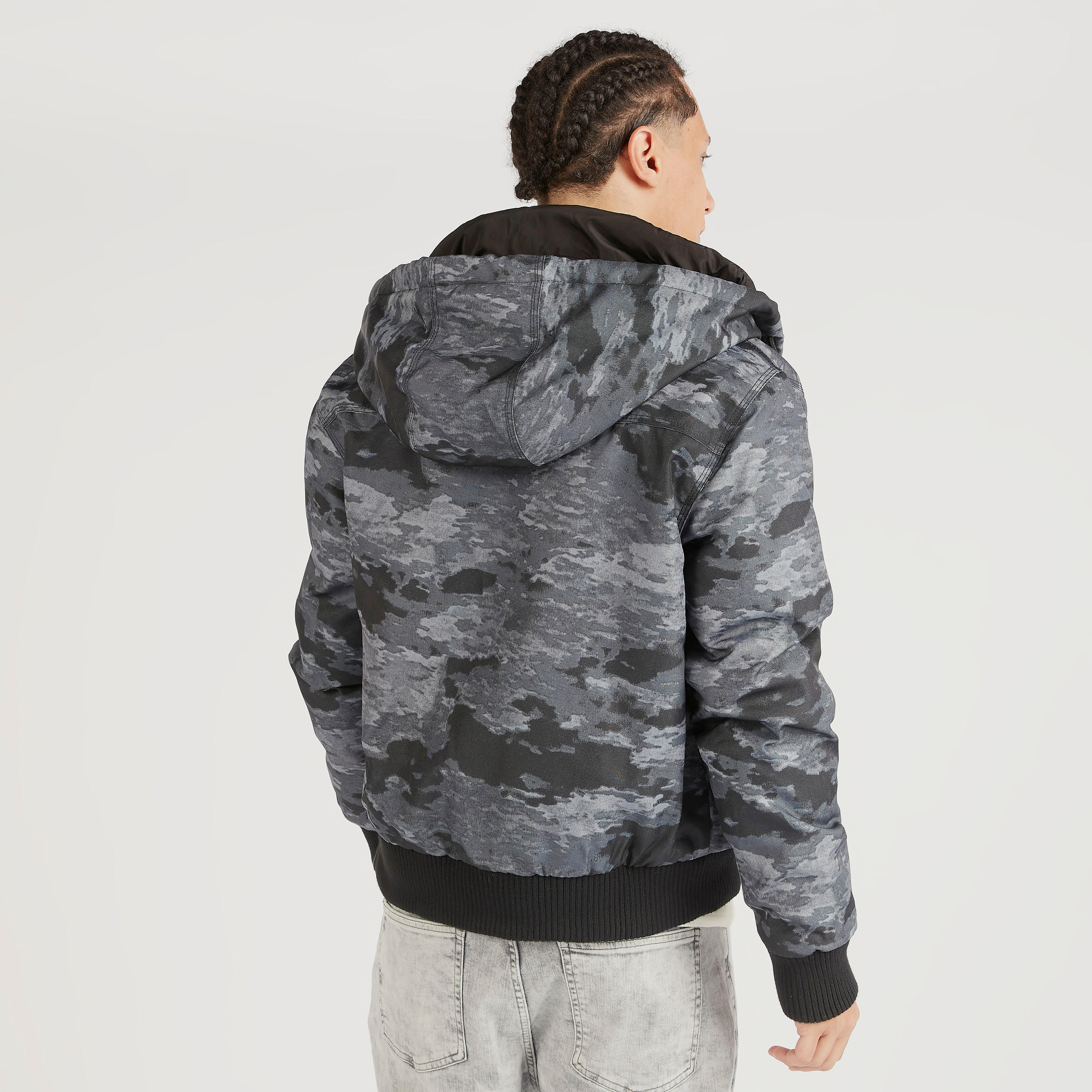 جاكيت بأكمام طويلة وقبعة وسحاب إغلاق وطبعات مموهة من لي كوبر-men-clothing-jacketsandblazers-jackets-image-6