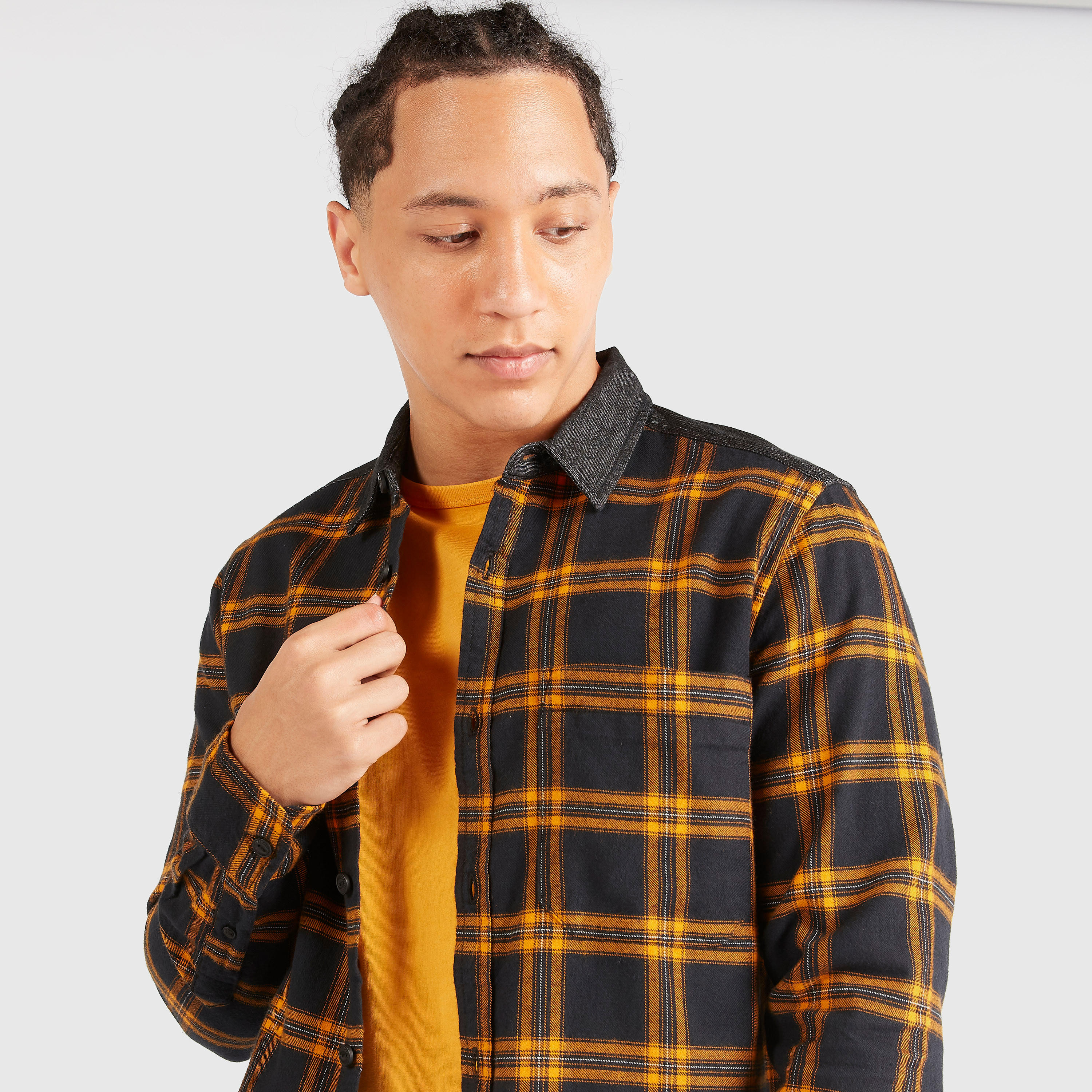 قميص كاروهات بأكمام طويلة من لي كوبر-men-clothing-shirts-image-3