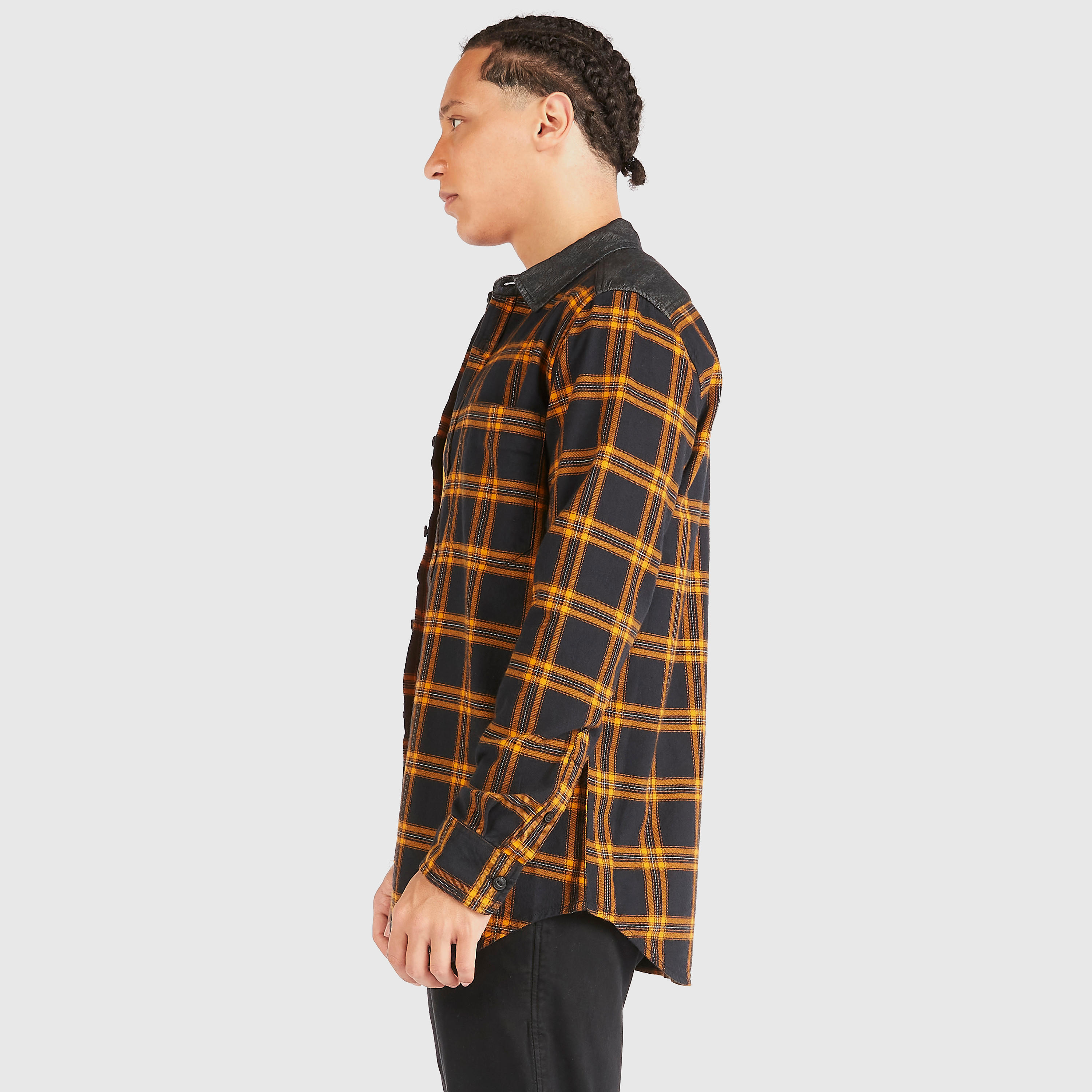 قميص كاروهات بأكمام طويلة من لي كوبر-men-clothing-shirts-image-1