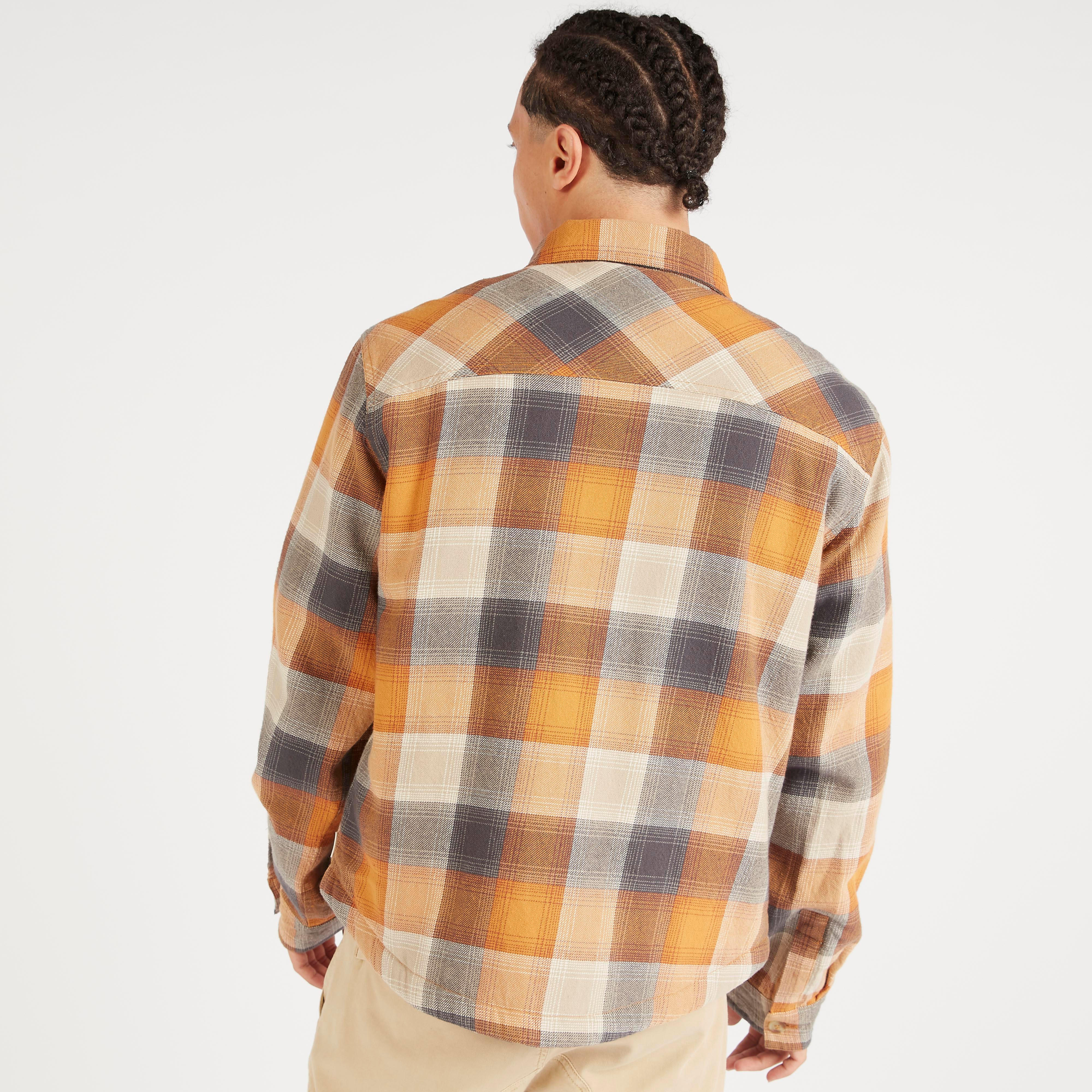 جاكيت كاروهات بأكمام طويلة وجيب على الصدر من لي كوبر-men-clothing-jacketsandblazers-jackets-image-4