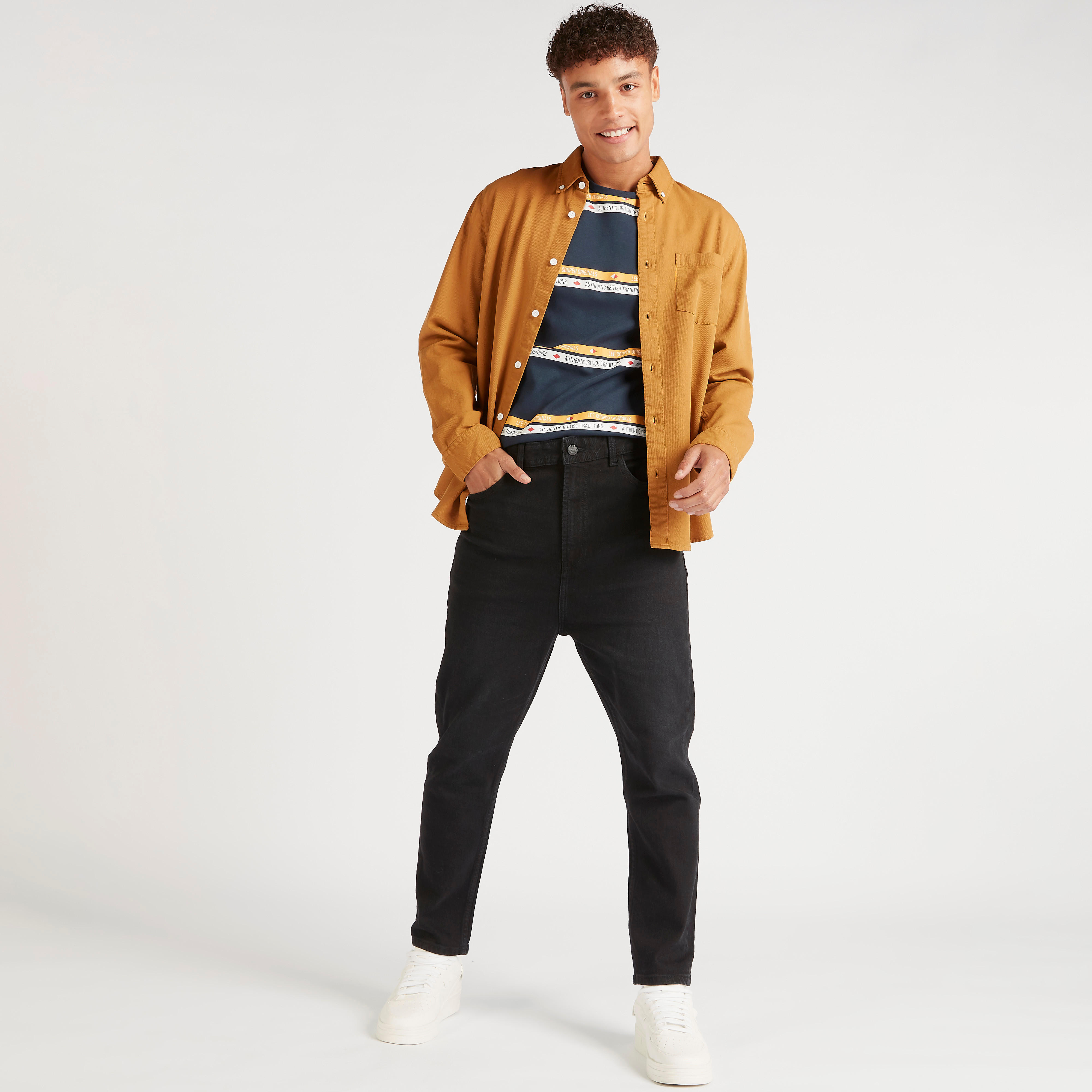 Lee Cooper Slim Fit Mid-Rise Jeans with Pockets-men-clothing-bottoms-jeans-image-2