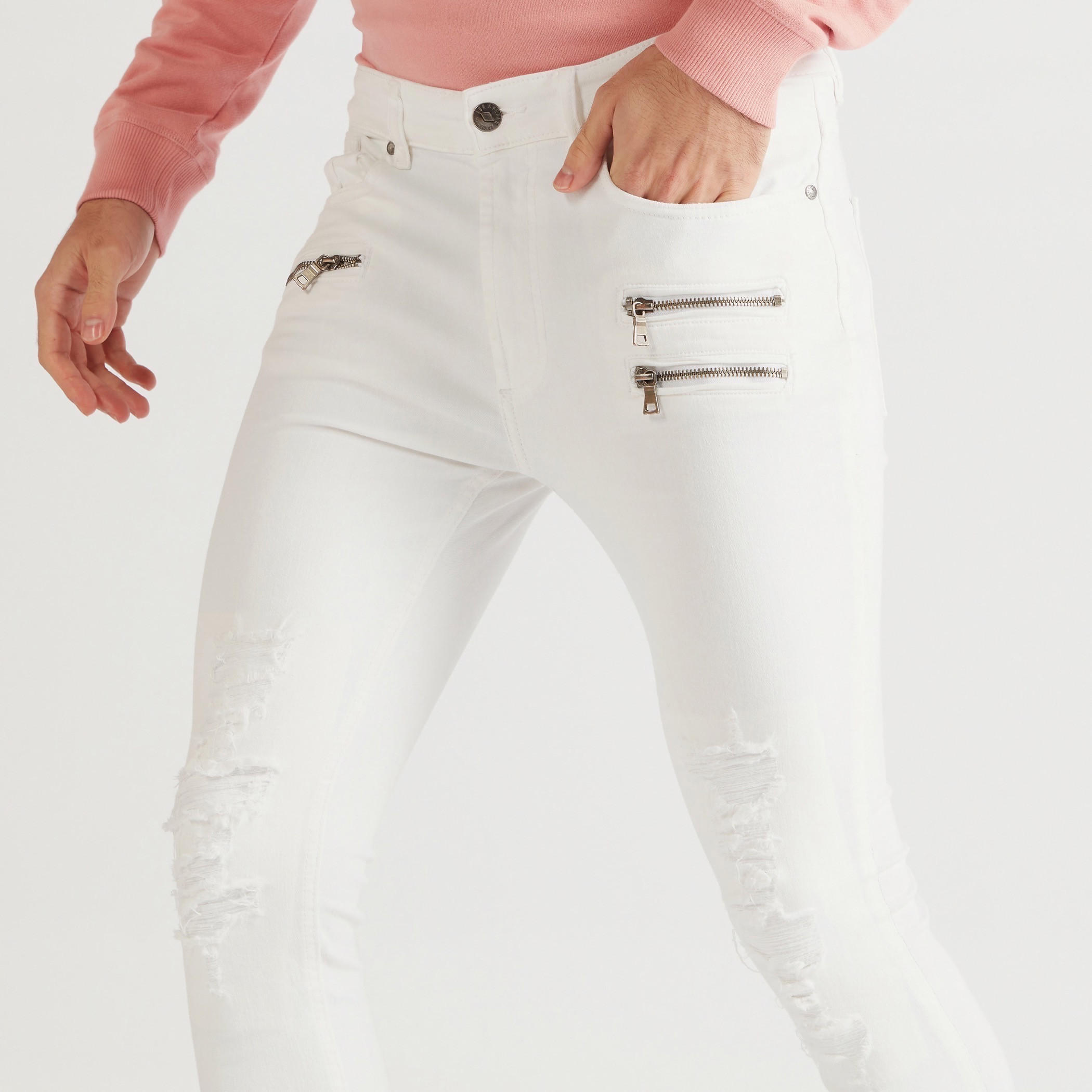Lee Cooper Solid Jeans with Zip Accents and Pockets-men-clothing-bottoms-jeans-image-7