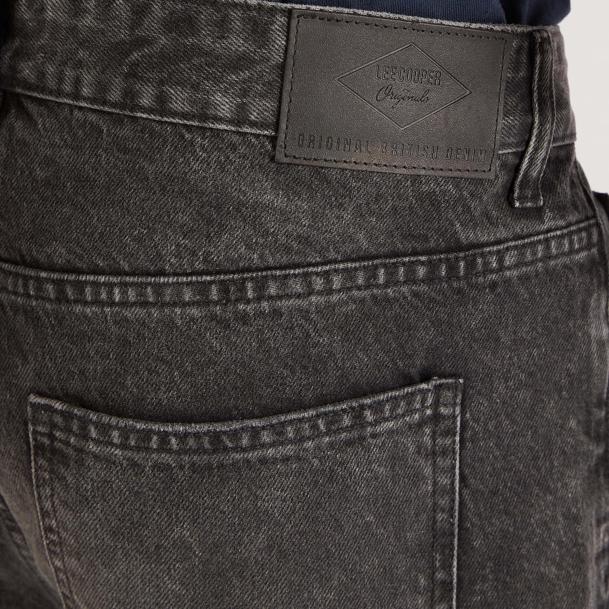 بنطلون جينز دينم مضلع بزر إغلاق وجيوب من لي كوبر-men-clothing-bottoms-jeans-image-5