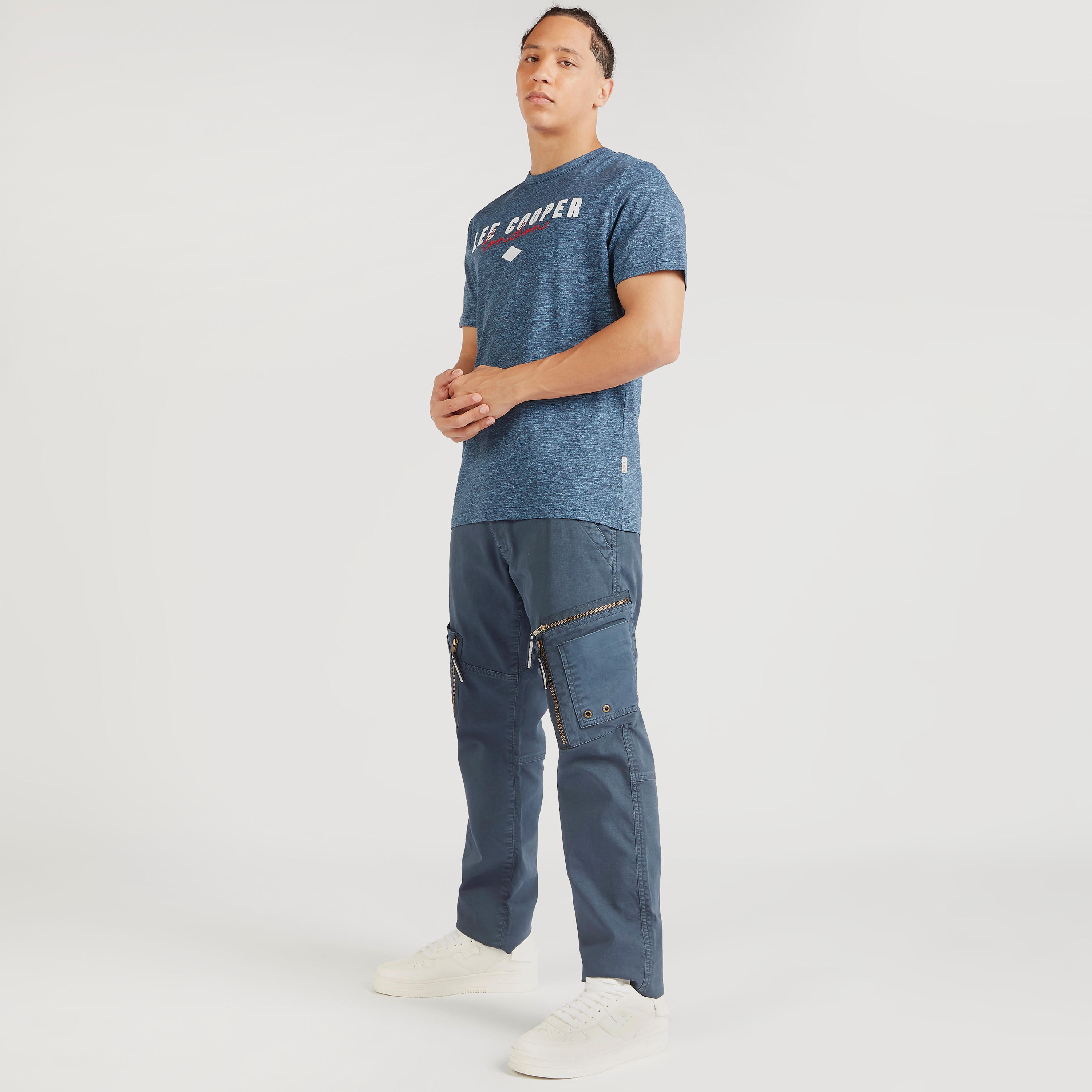 Lee Cooper Printed Crew Neck T-shirt with Short Sleeves-men-clothing-tshirtsandpolos-tshirts-image-2