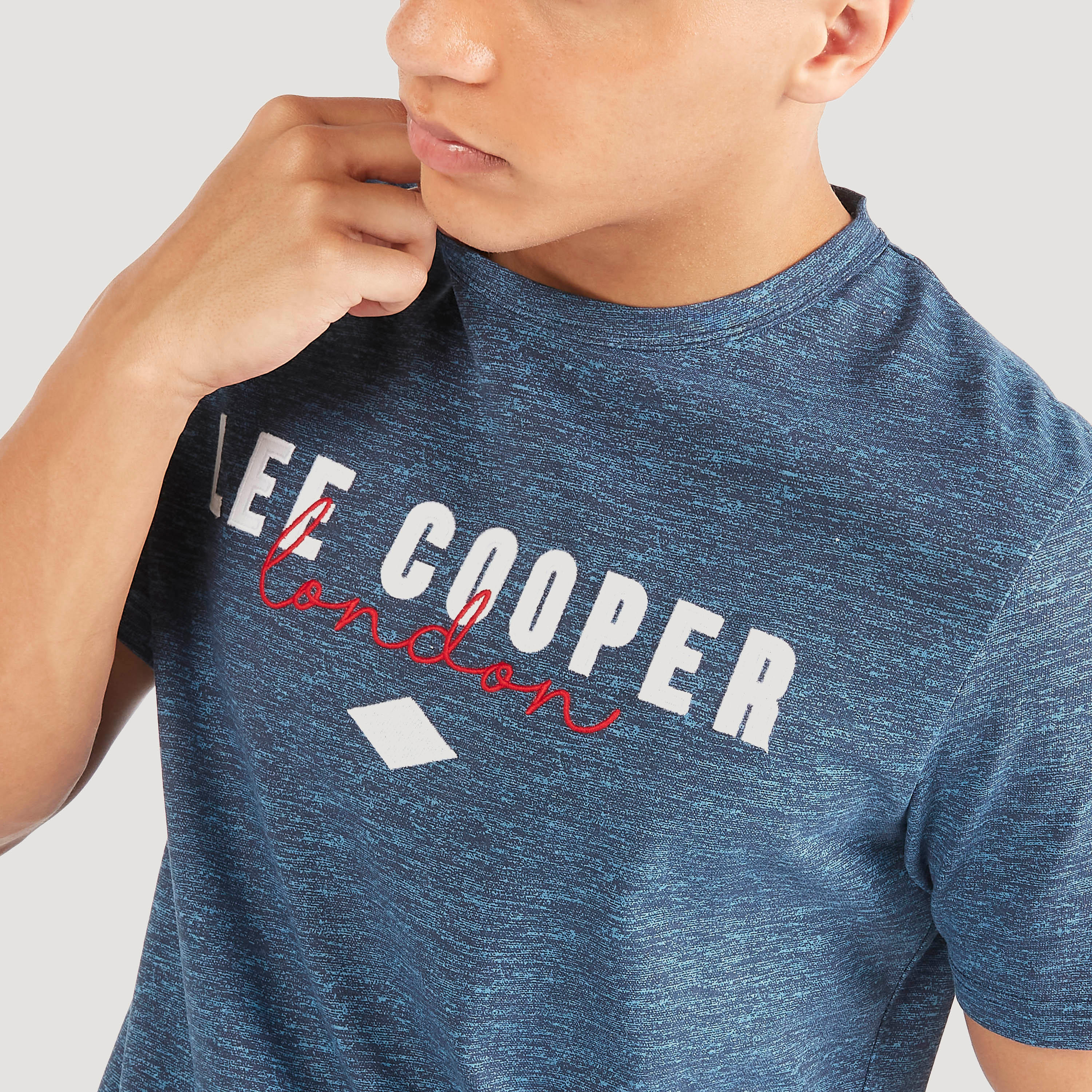 Lee Cooper Printed Crew Neck T-shirt with Short Sleeves-men-clothing-tshirtsandpolos-tshirts-image-3