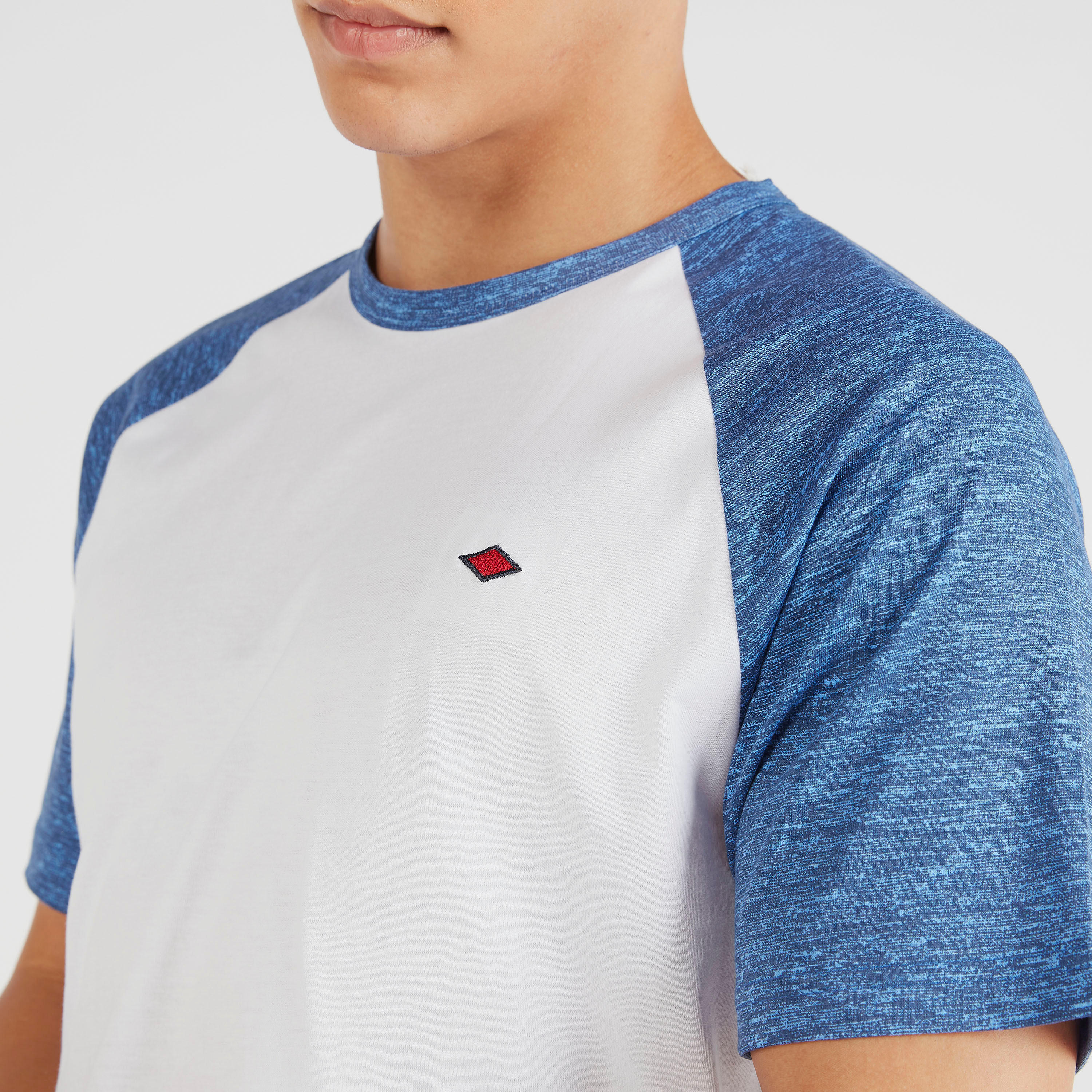 تيشيرت سادة بياقة ضيّقة وأكمام قصيرة من لي كوبر-men-clothing-tshirtsandpolos-tshirts-image-2