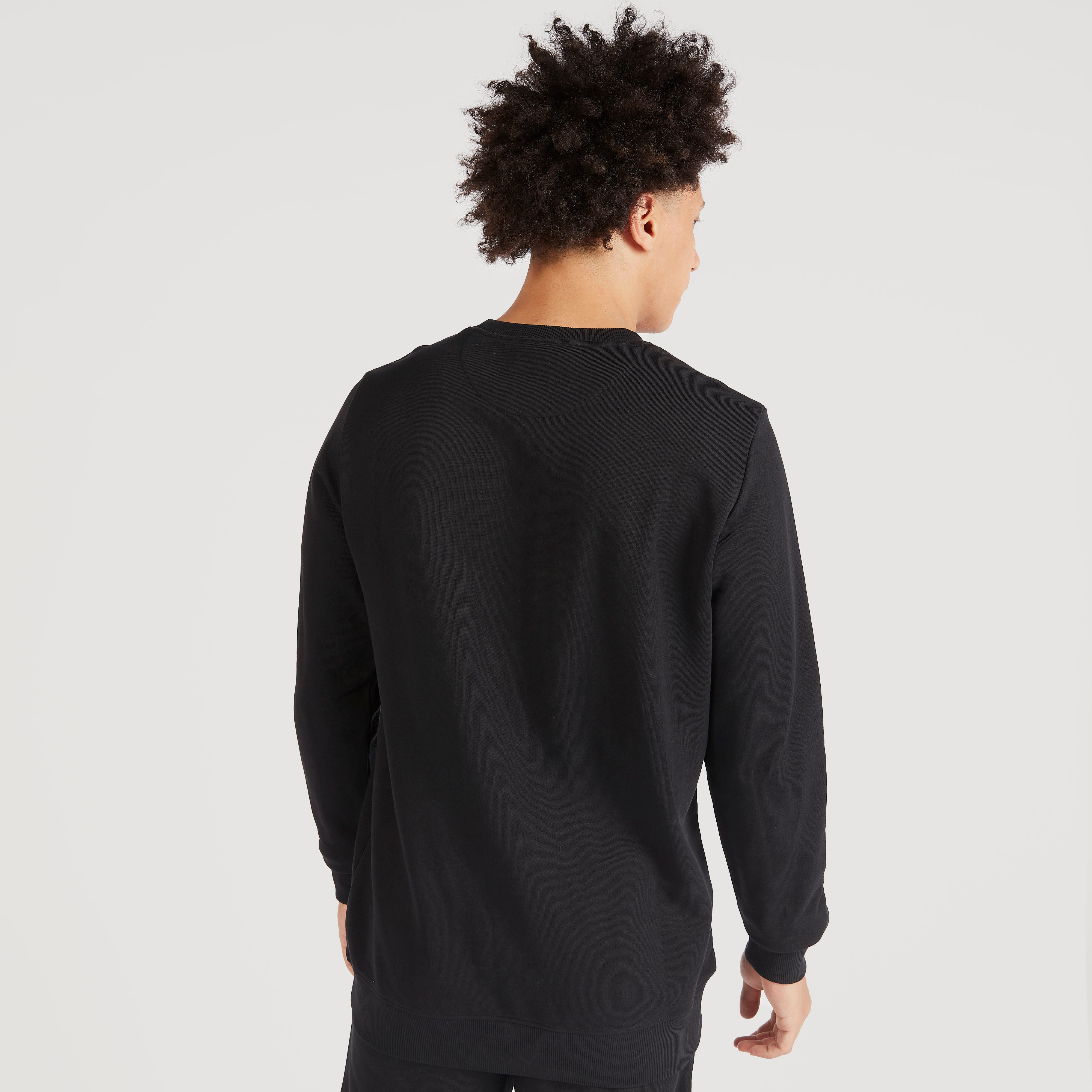 سويت شيرت بياقة ضيّقة وأكمام طويلة وطبعات من لي كوبر-men-winterwear-hoodiesandsweatshirts-image-4