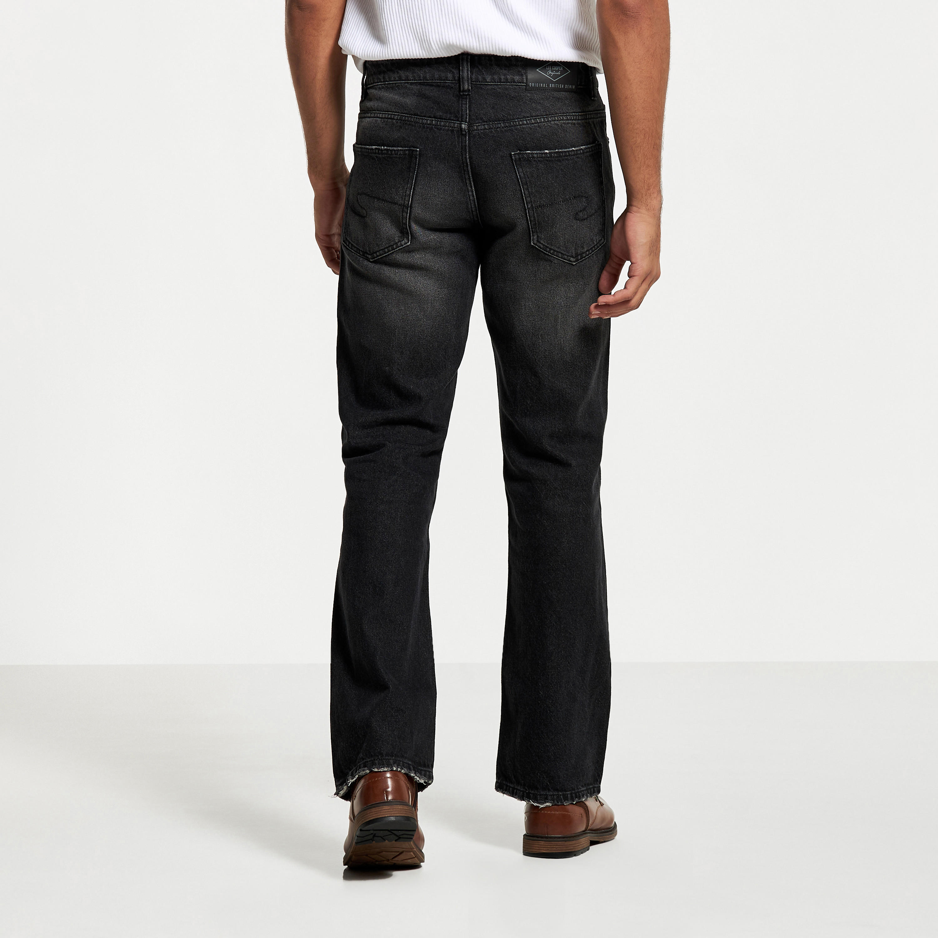 Lee Cooper Distressed Jeans with Button Closure and Pockets-men-clothing-bottoms-jeans-image-7