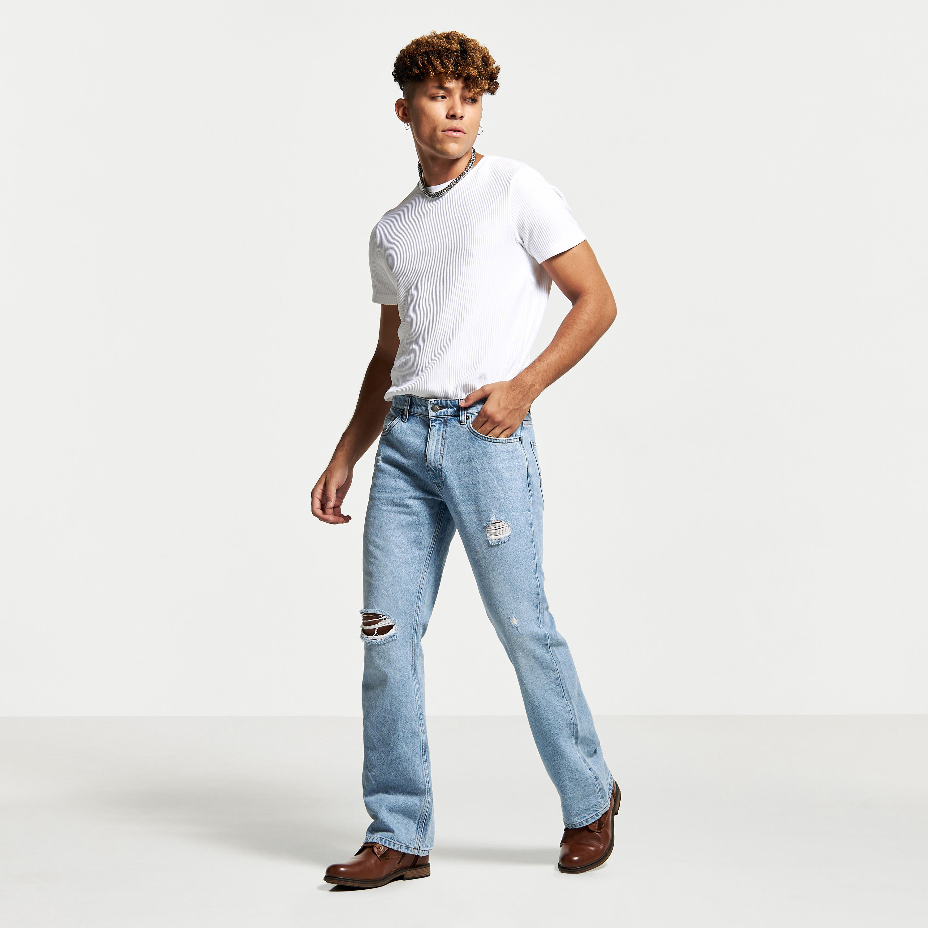 Lee Cooper Distressed Jeans with Button Closure and Pockets-men-clothing-bottoms-jeans-image-10