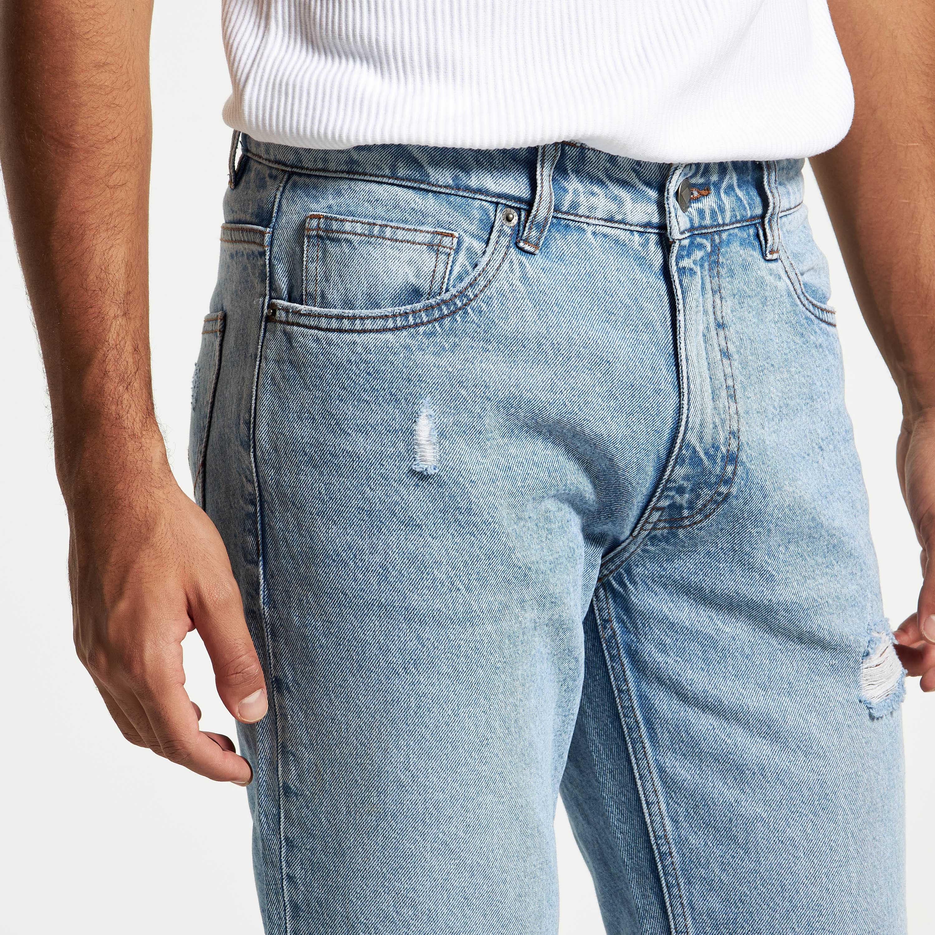 Lee Cooper Distressed Jeans with Button Closure and Pockets-men-clothing-bottoms-jeans-image-12