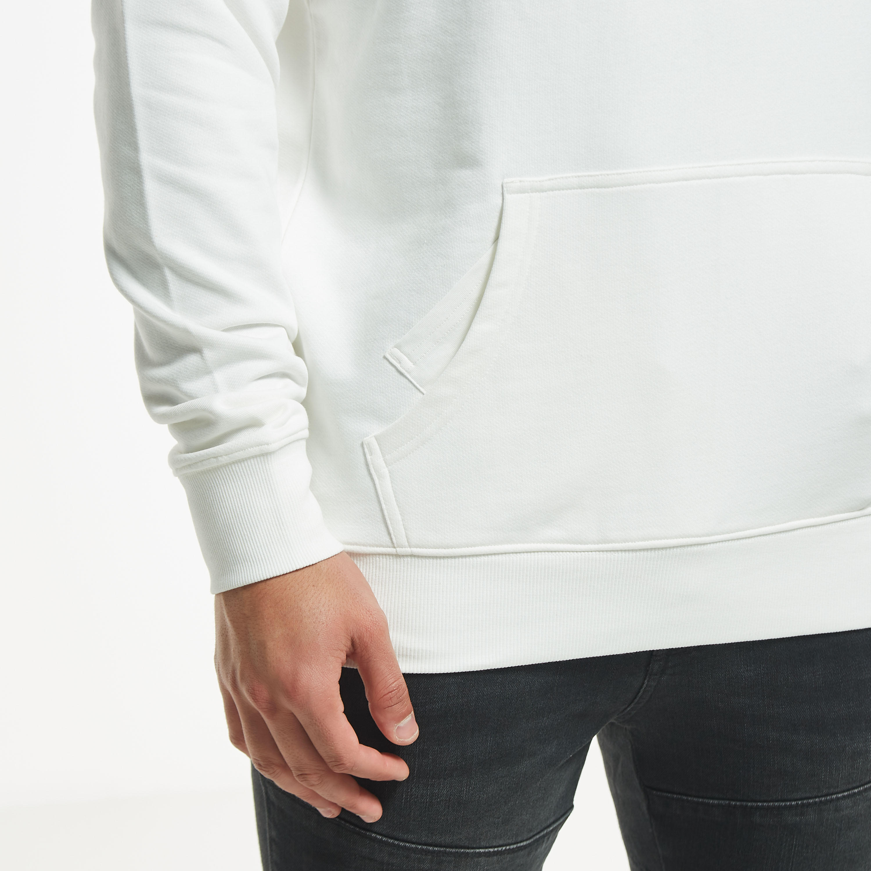 Lee Cooper Logo Print Hoodie with Kangaroo Pocket-men-winterwear-hoodiesandsweatshirts-image-10