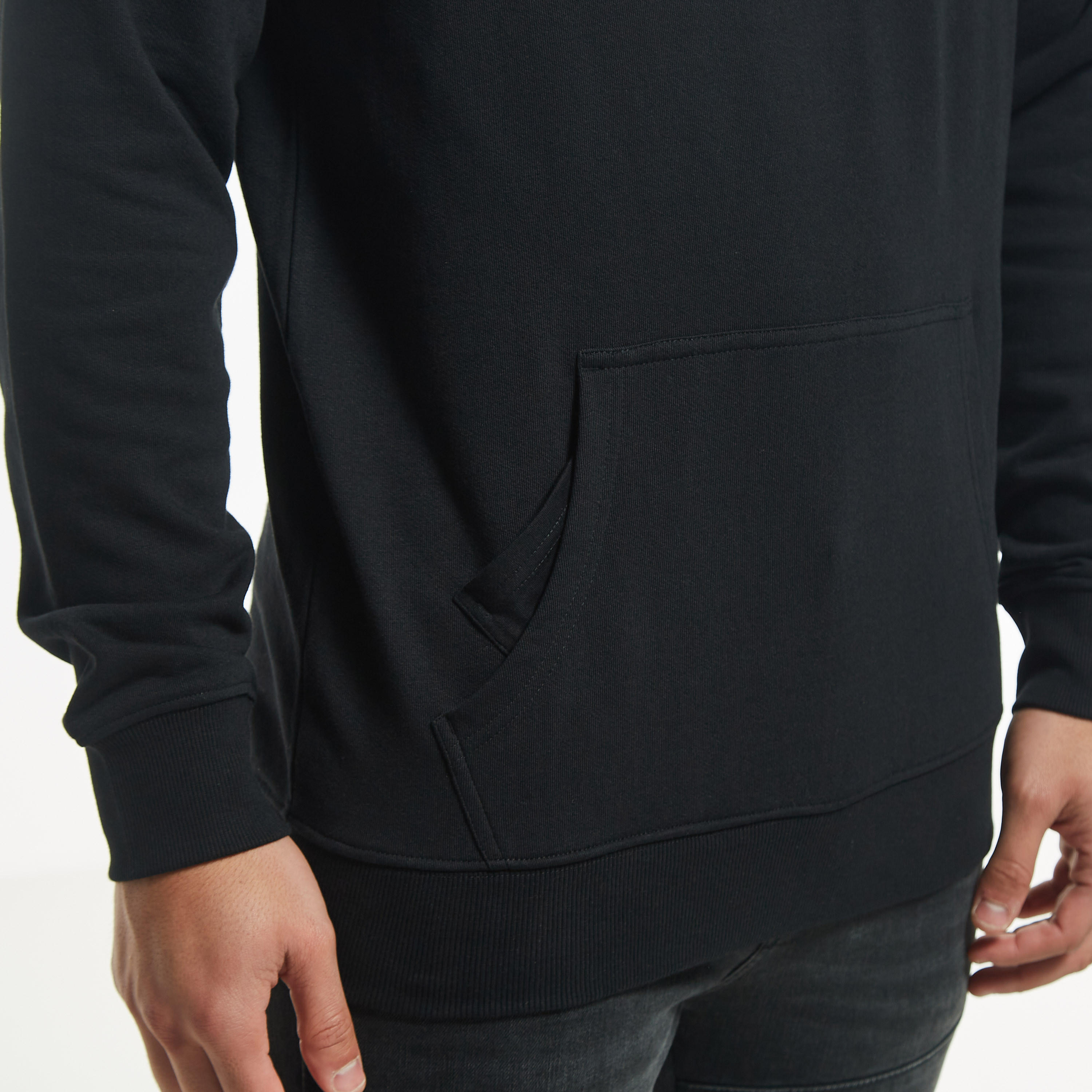 Lee Cooper Logo Print Hoodie with Kangaroo Pocket-men-winterwear-hoodiesandsweatshirts-image-15