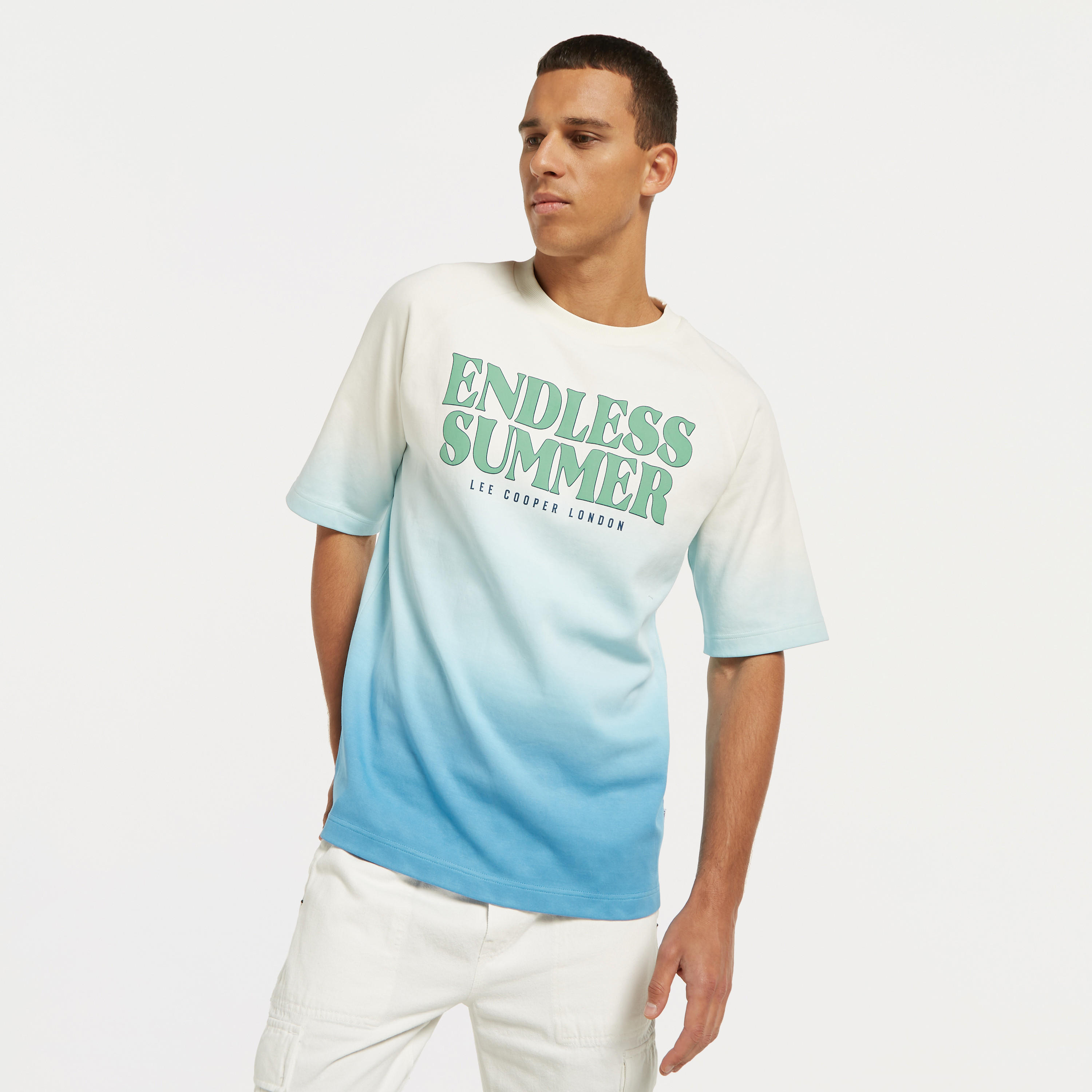 Lee Cooper Printed Oversized T-shirt with Crew Neck-men-clothing-tshirtsandpolos-tshirts-image-5