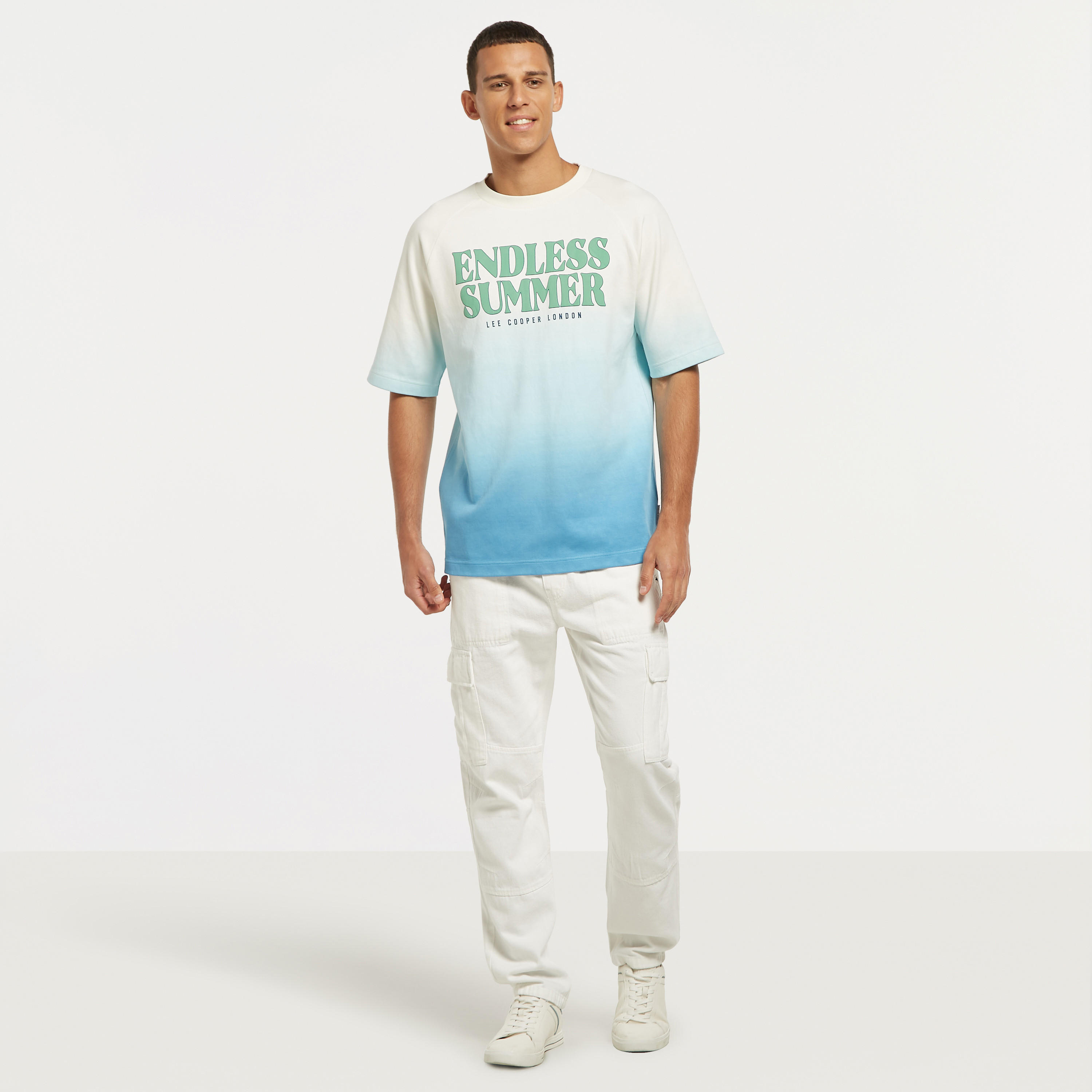 Lee Cooper Printed Oversized T-shirt with Crew Neck-men-clothing-tshirtsandpolos-tshirts-image-6