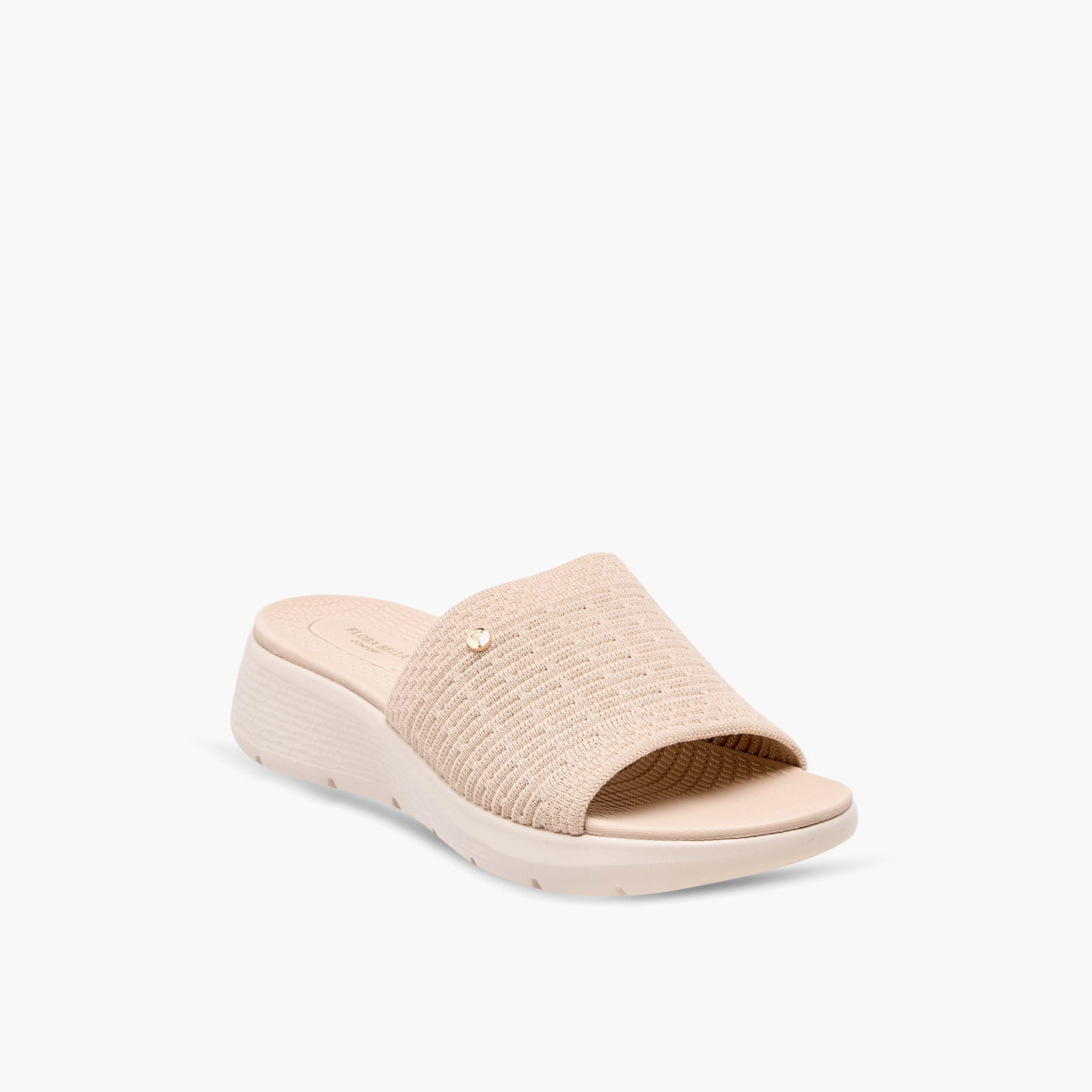Flora Bella Textured Slip-On Sandals-women-shoes-flats-sandals-image-2