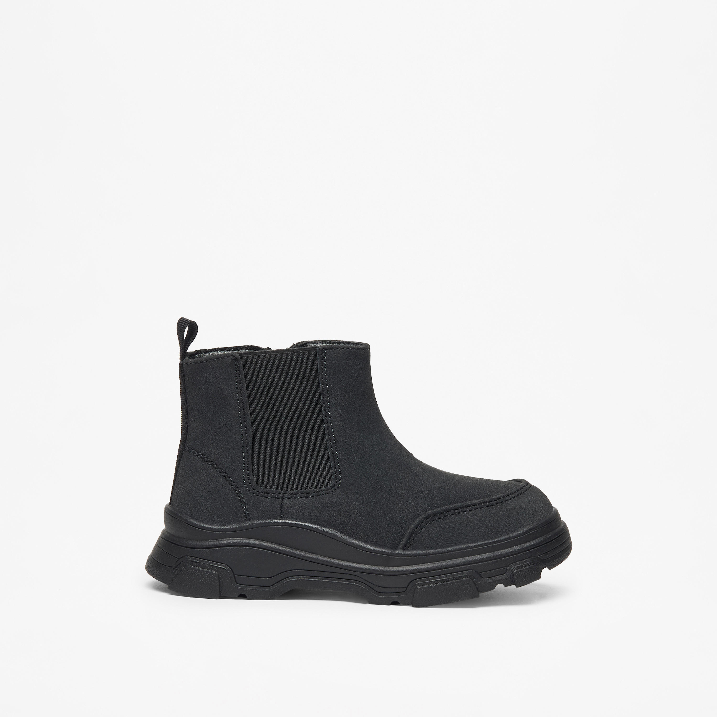 LBL by Shoexpress Solid High Cut Boots with Zip Closure-boys-shoes-boots-image-3