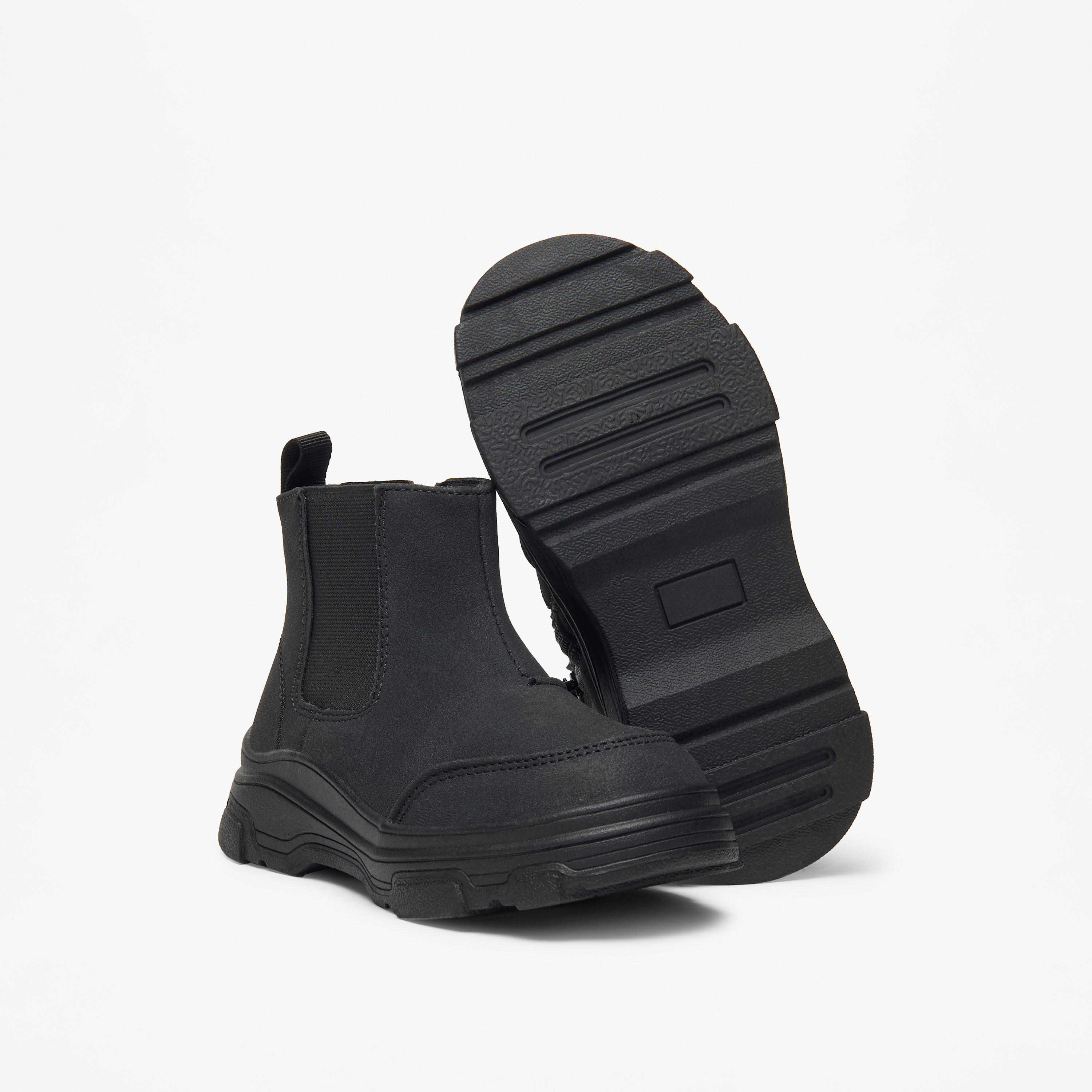 LBL by Shoexpress Solid High Cut Boots with Zip Closure-boys-shoes-boots-image-4