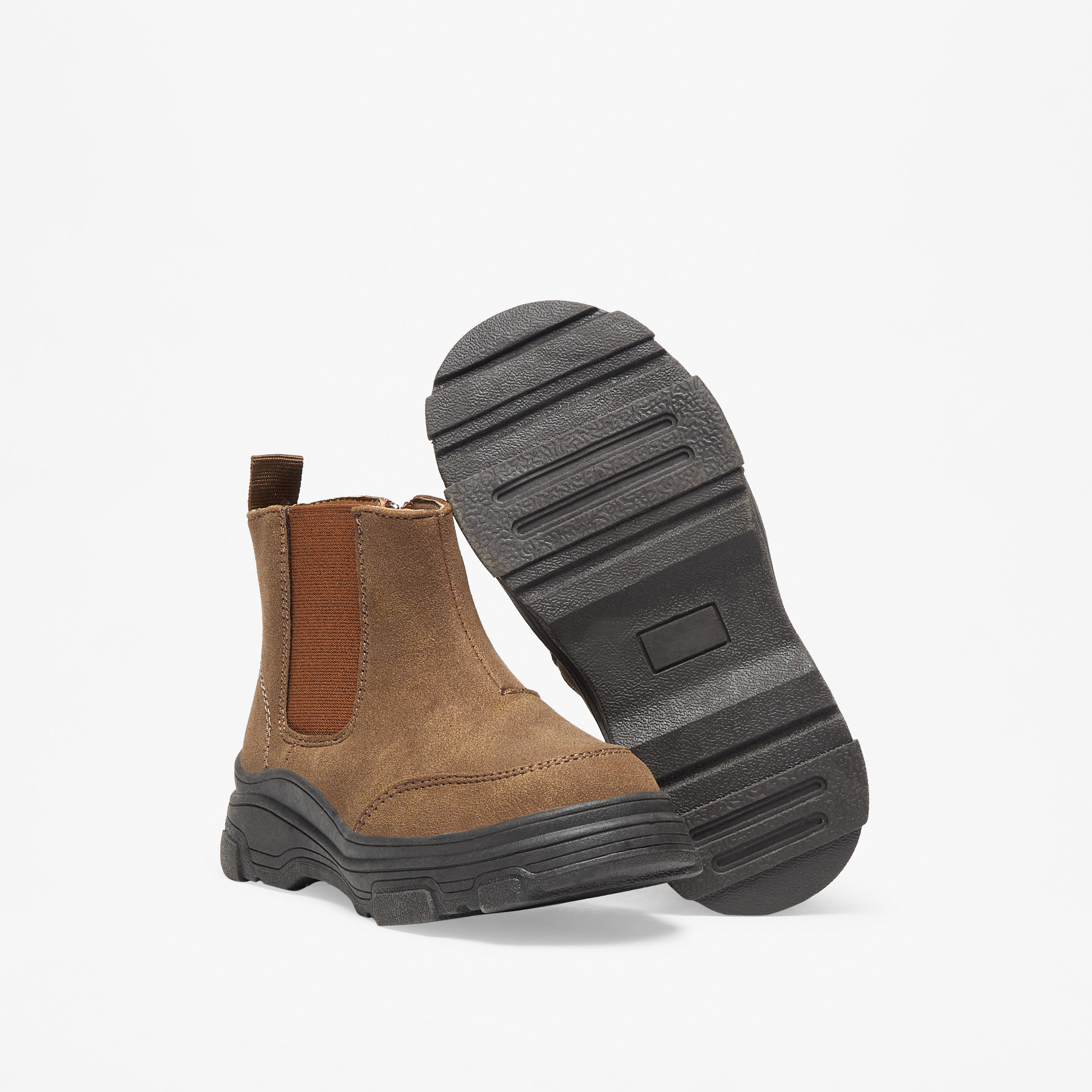 LBL by Shoexpress Solid High Cut Boots with Zip Closure-boys-shoes-boots-image-4