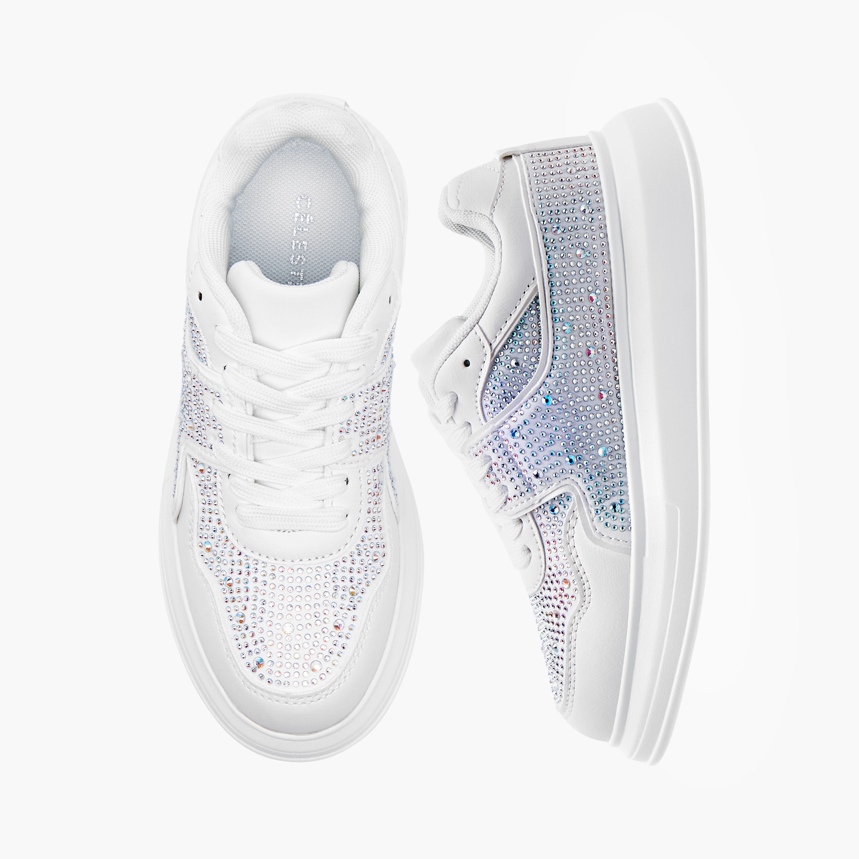 حذاء سنيكرز مزين برباط للبنات من سيليست-girls-shoes-sneakers-image-1