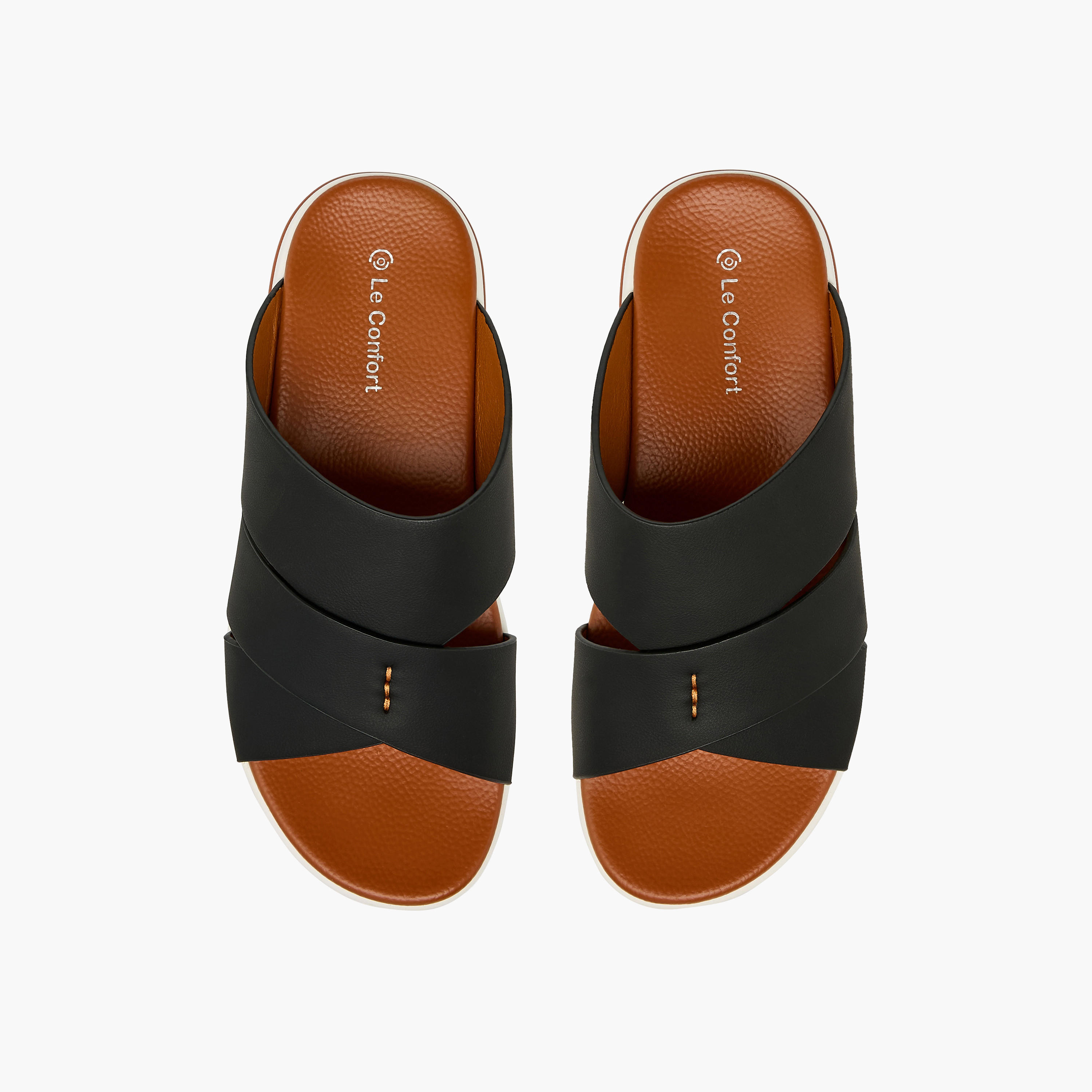 Le Confort Men Cross Strap Comfort Sandals-men-shoes-sandals-image-1