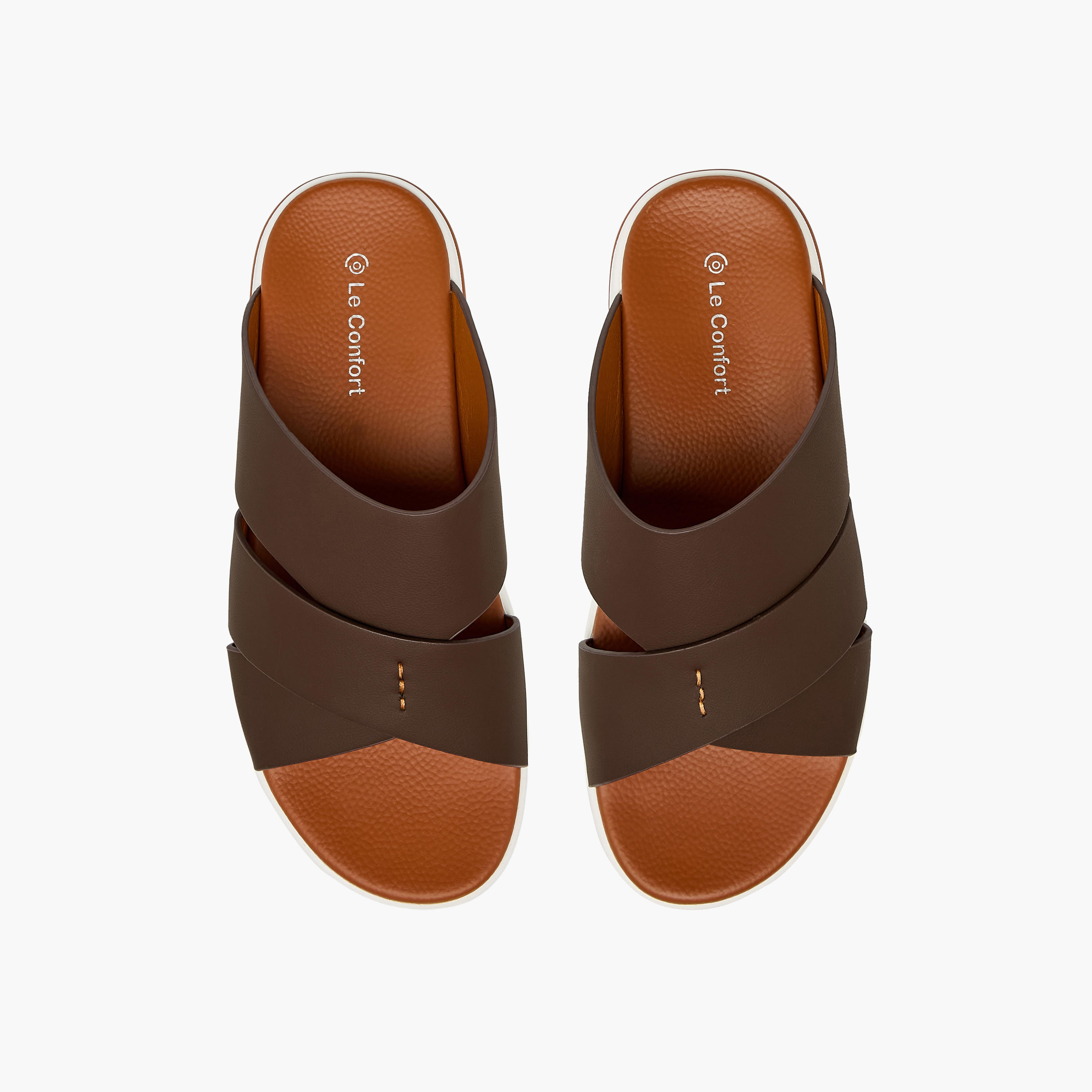Le Confort Men Cross Strap Comfort Sandals-men-shoes-sandals-image-1