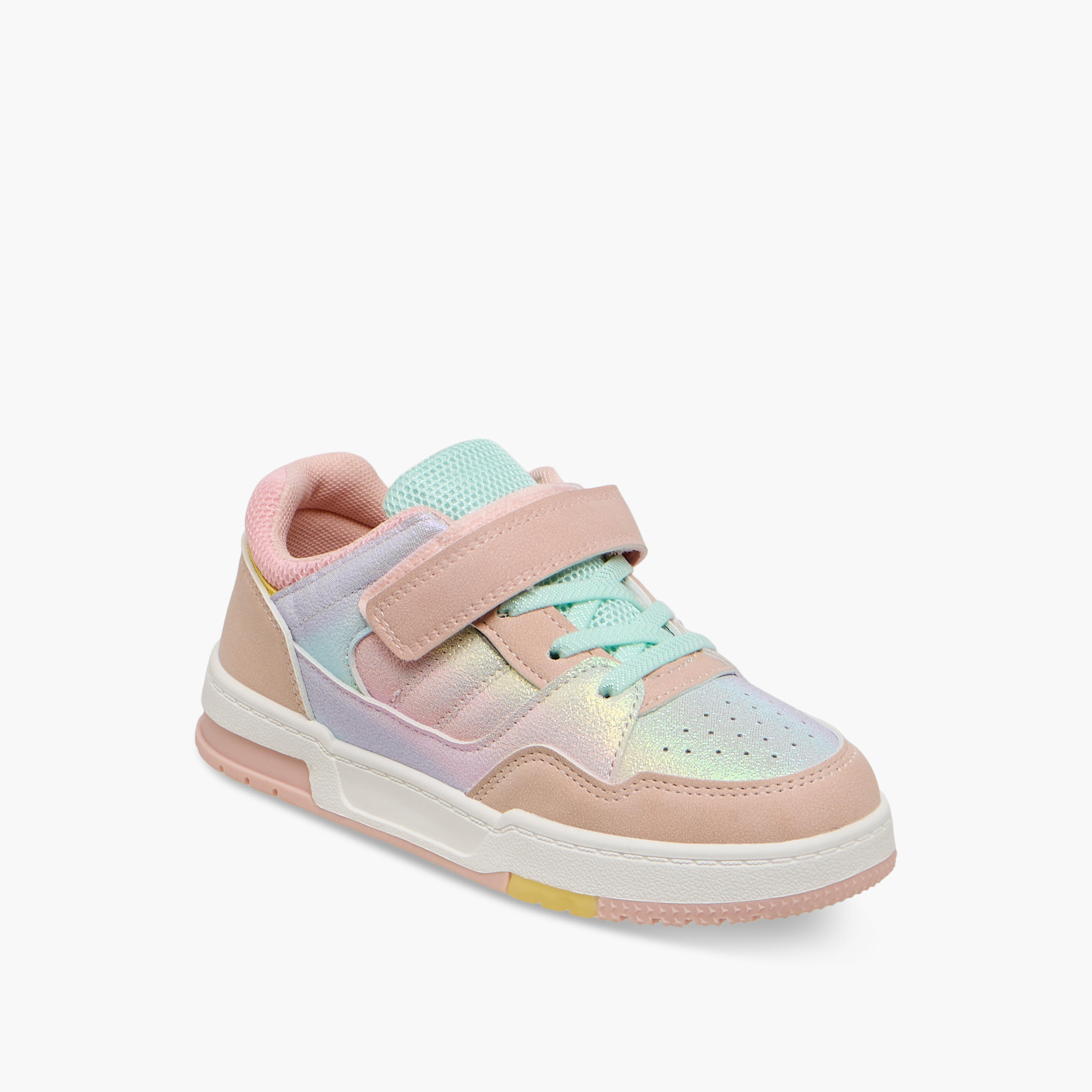 Flora Bella Girls Hook and Loop Closure Ankle Sneakers-girls-shoes-sneakers-image-3
