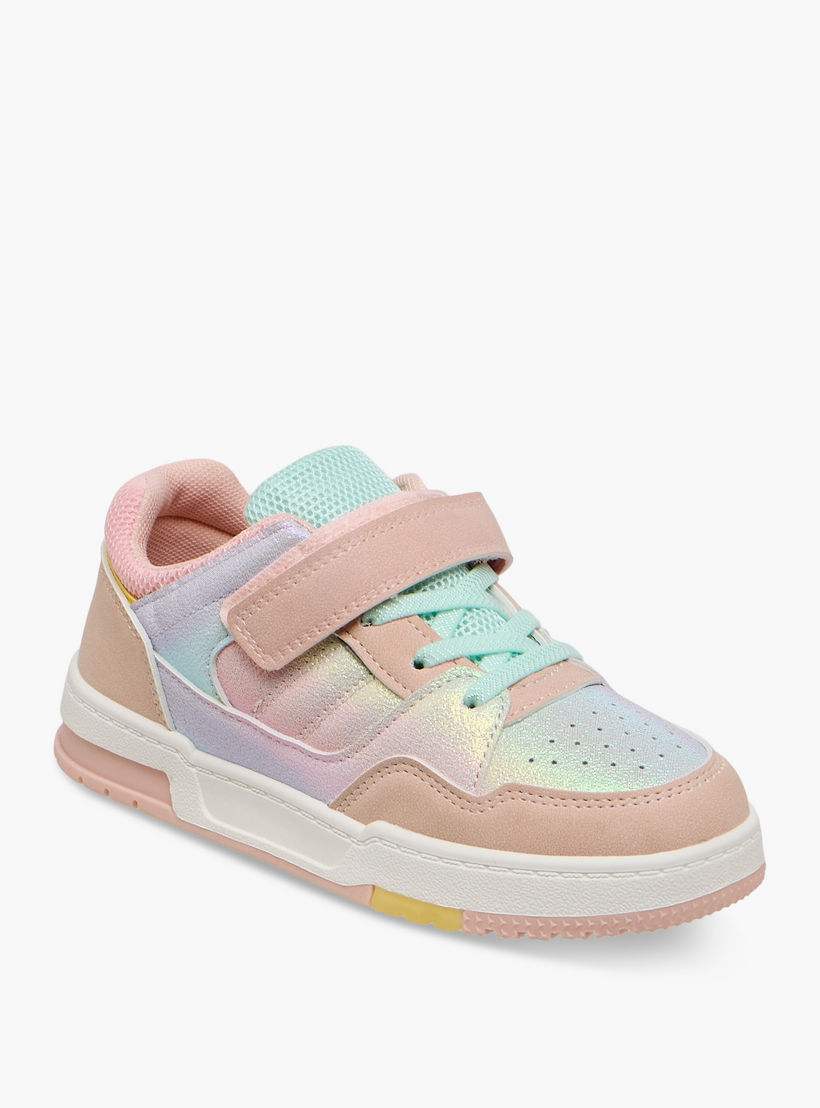Flora Bella Girls Hook and Loop Closure Ankle Sneakers-girls-shoes-sneakers-image-3