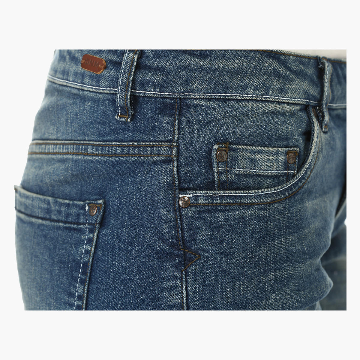 Stonewashed Denim Shorts-women-clothing-bottoms-shorts-image-2