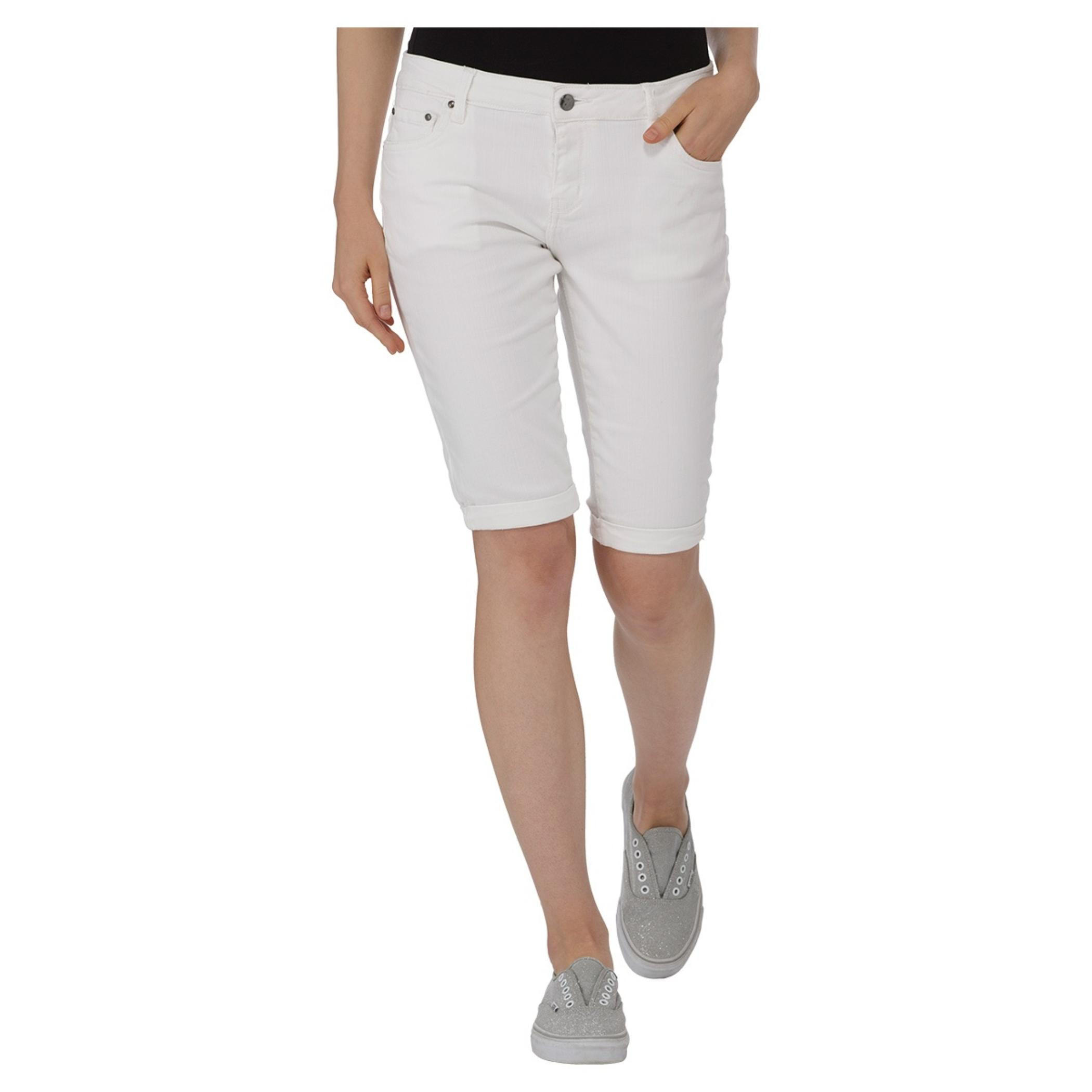 Solid Colour Shorts-women-clothing-bottoms-shorts-image-1