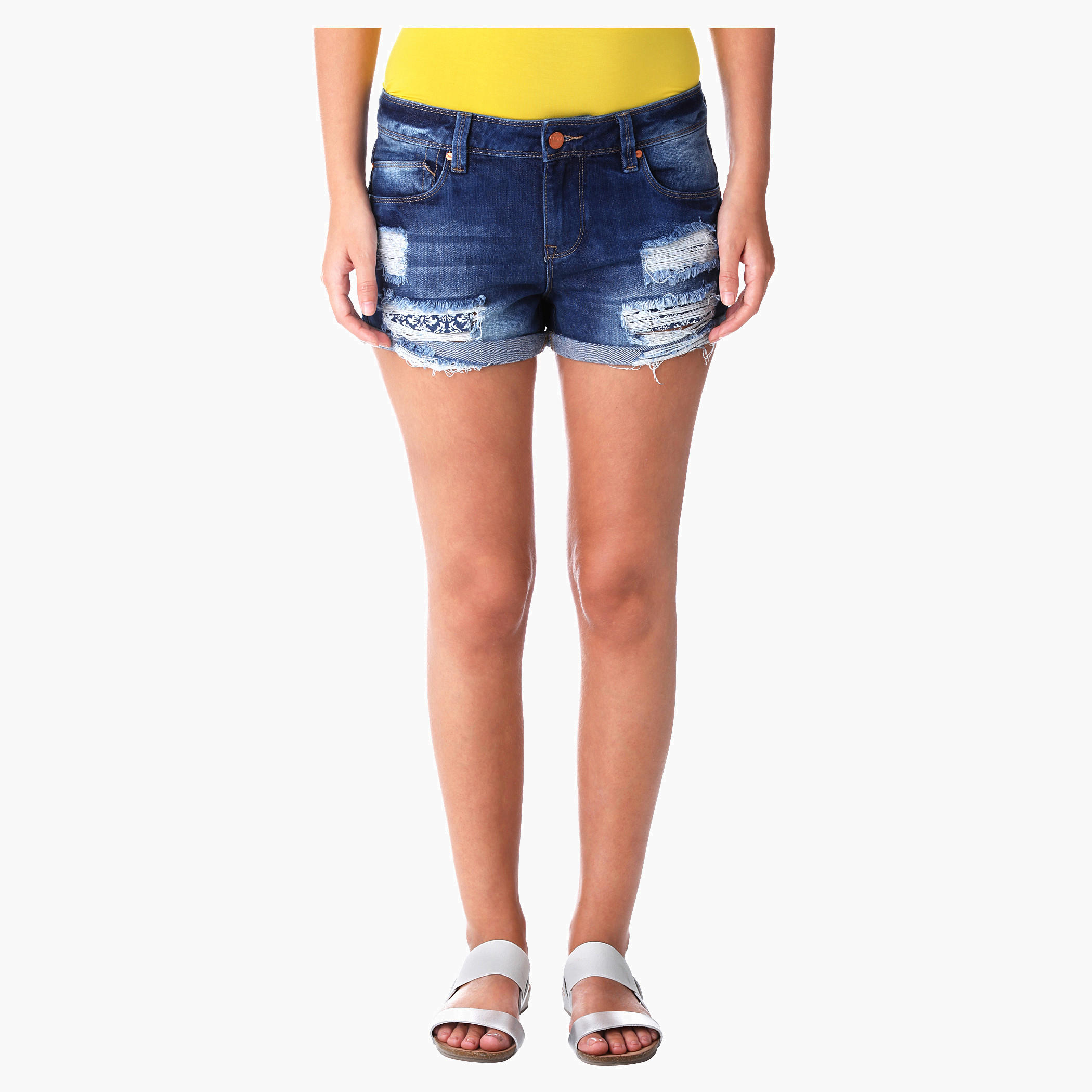 Denim Shorts-women-clothing-bottoms-shorts-image-1