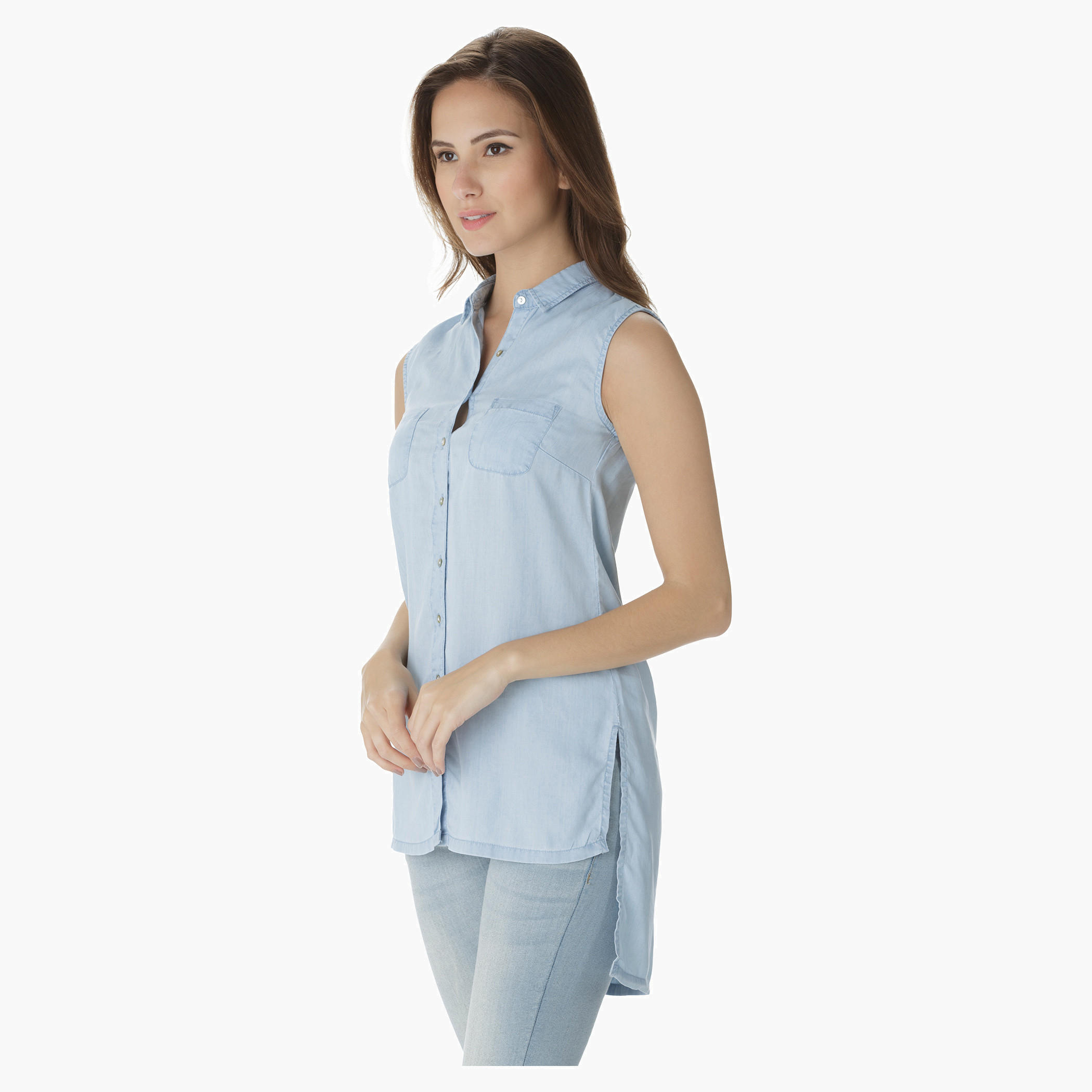 Solid Colour Top-women-clothing-shirtsandblouses-blouses-image-3