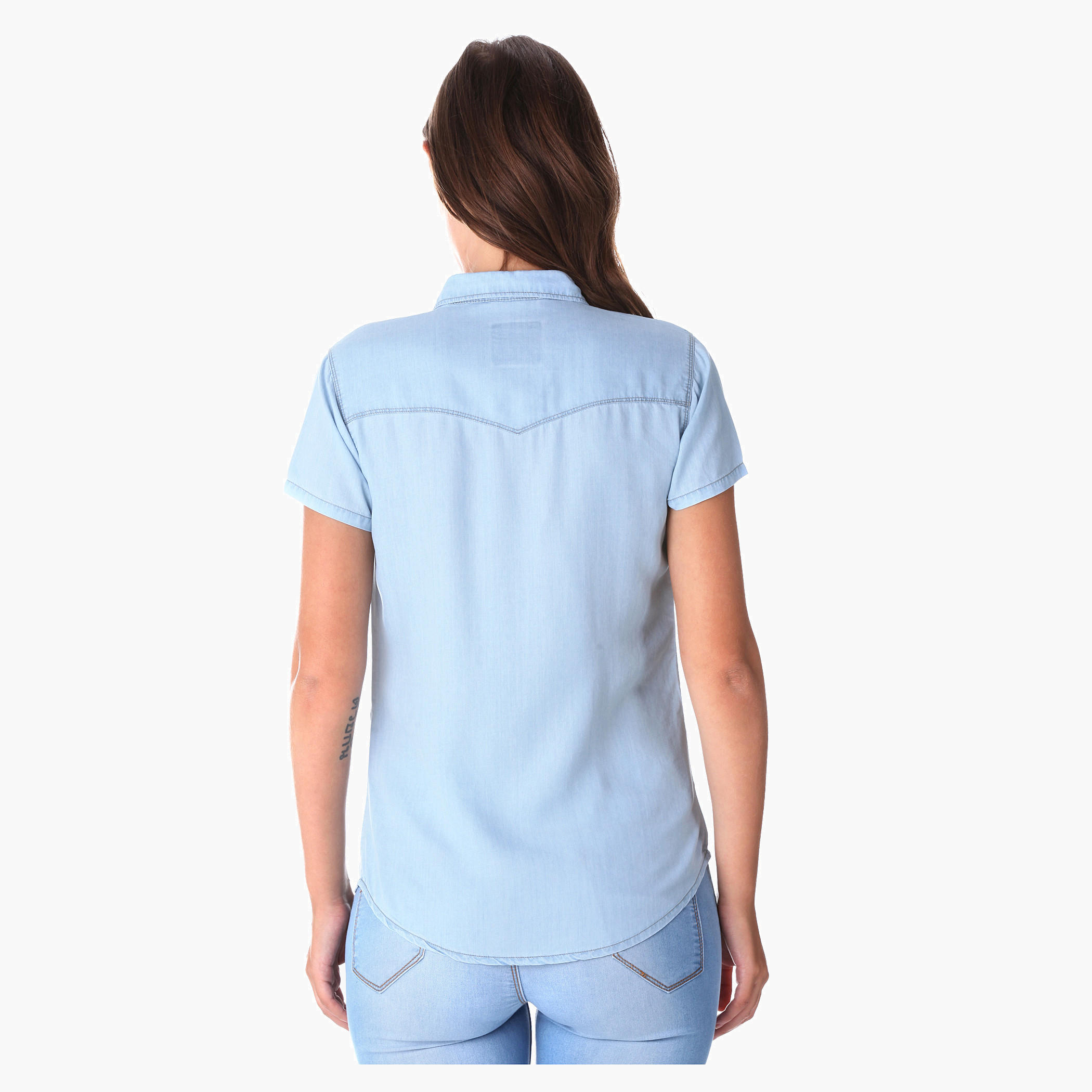 Solid Colour Shirt-women-clothing-shirtsandblouses-blouses-image-2